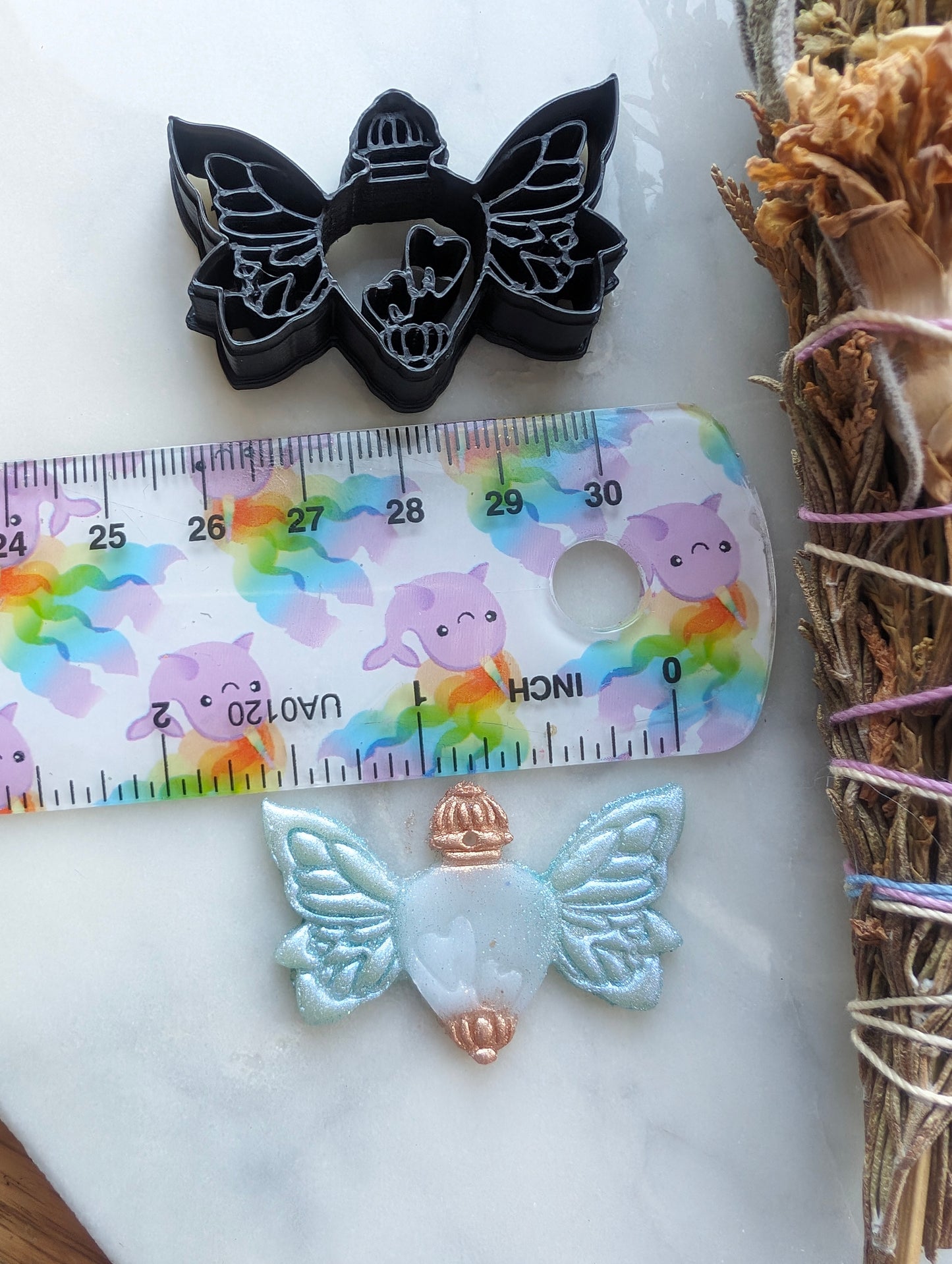 Tooth Fairy Potion Bottle with Wings Sharp Clay Cutter