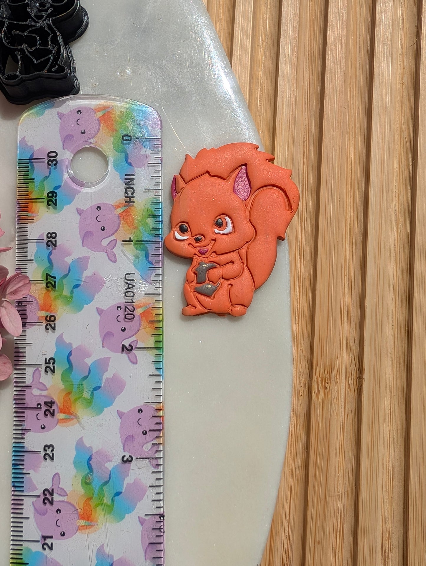 Chibi Squirrel Holding an Acorn Sharp Clay Cutter