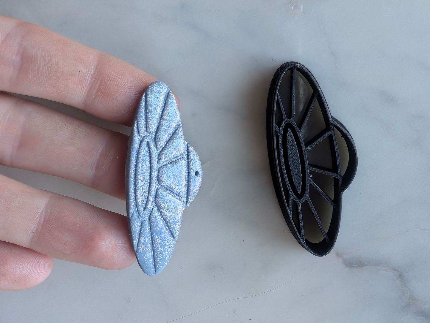 UAP UFO Alien Spaceship - Embossed Sharp Clay Cutter