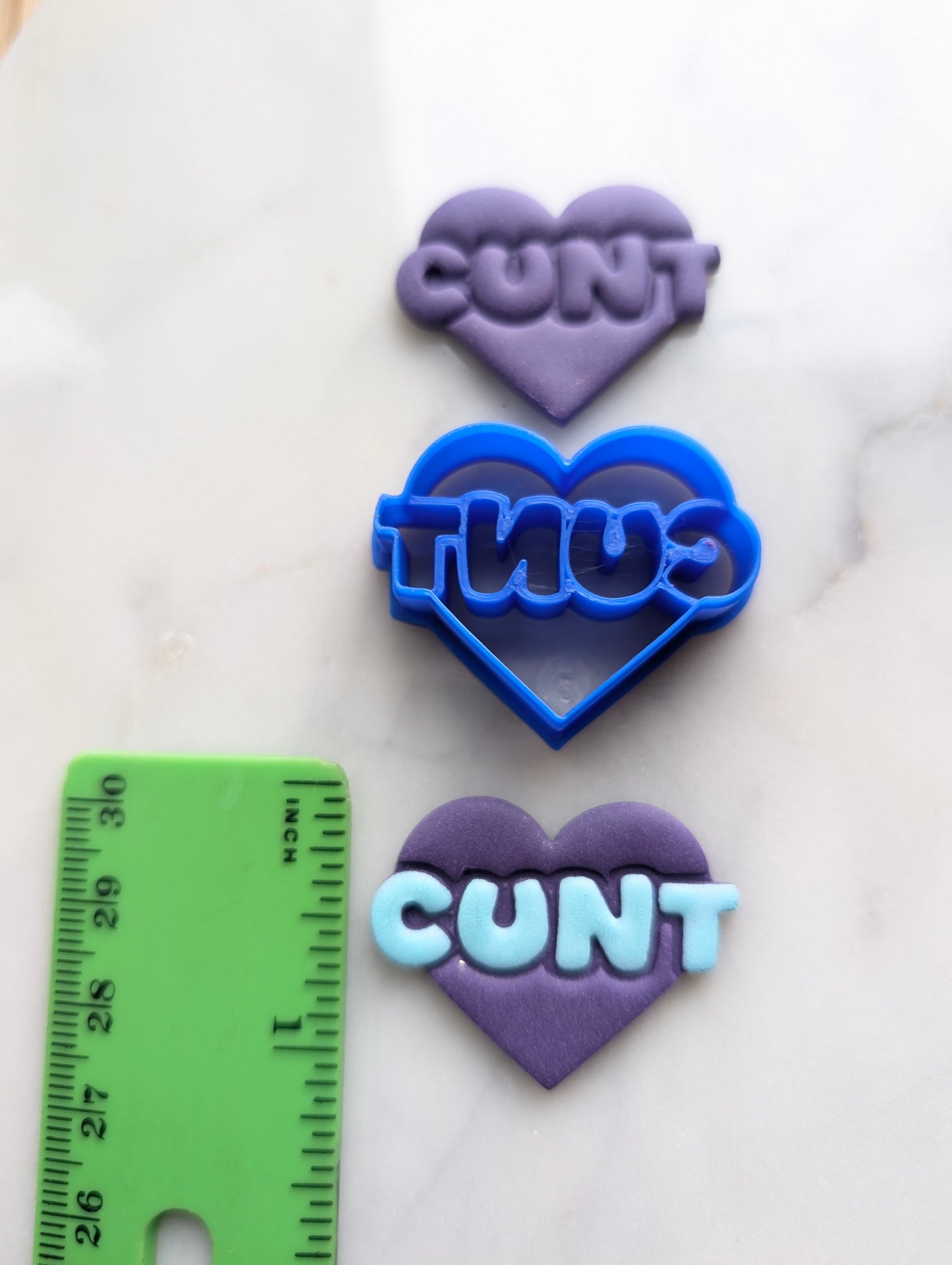 Cunt Heart Sharp Clay Cutter
