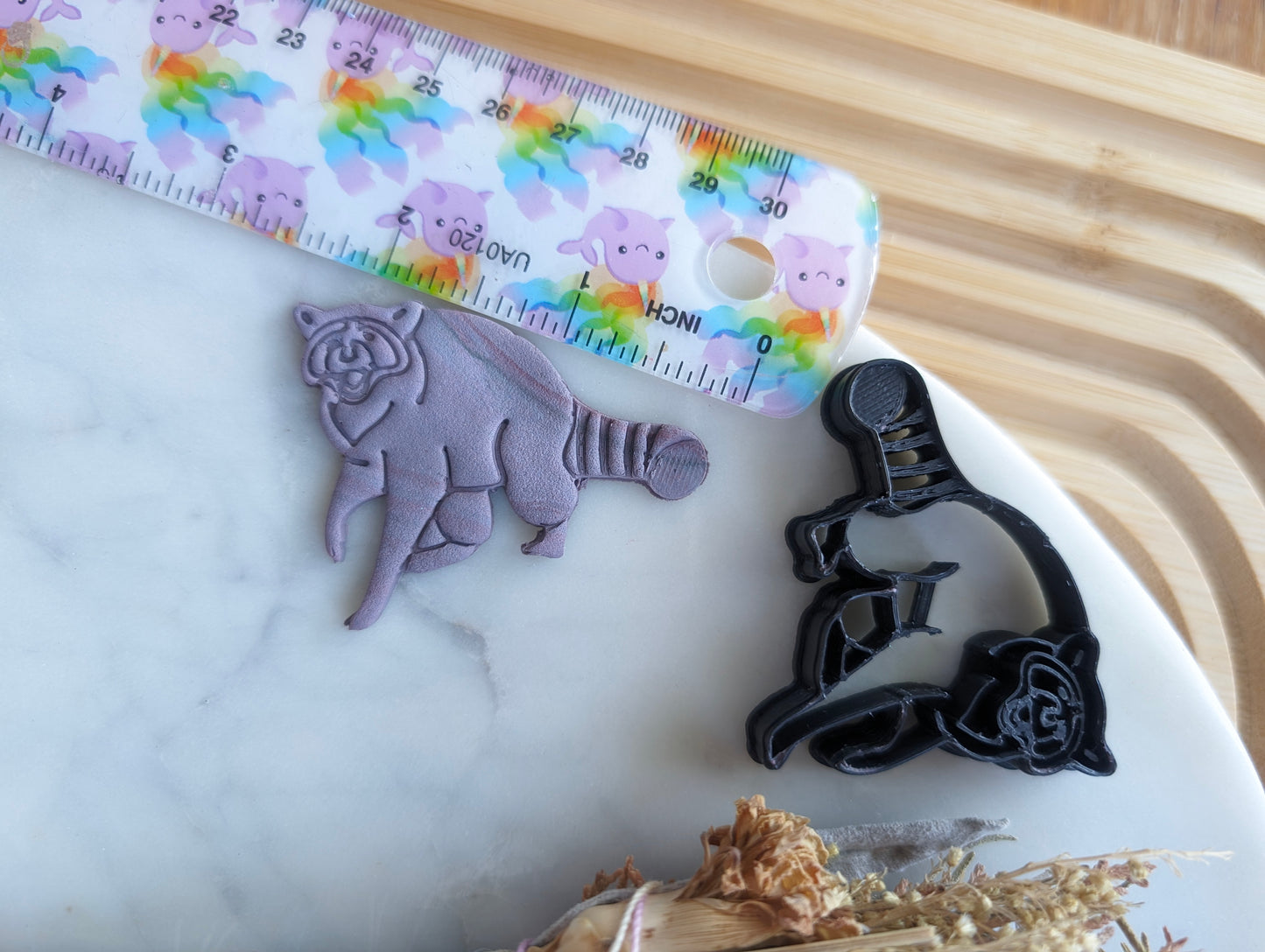 Trash Panda Raccoon Screaming Sharp Clay Cutter