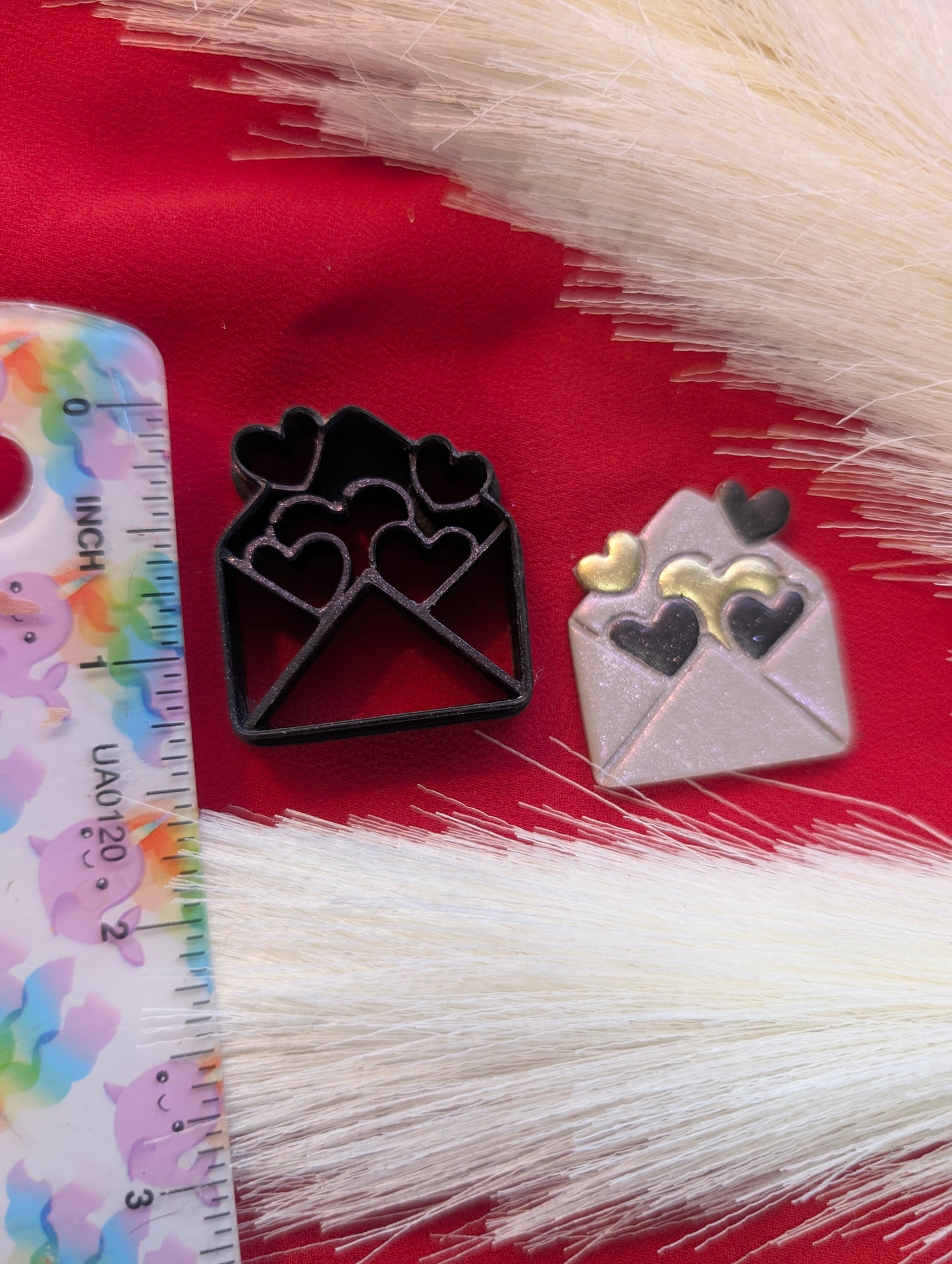 Heart Filled Envelope Clay Cutter