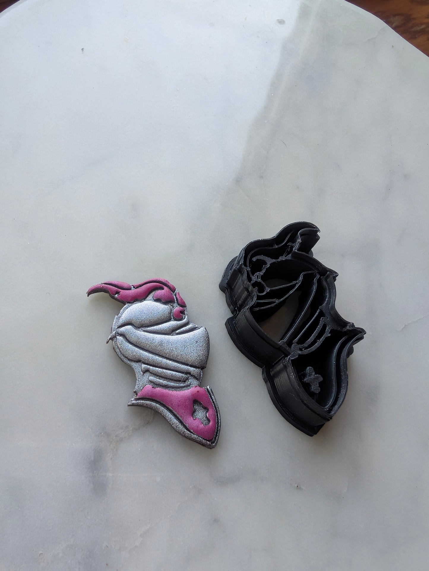 Knight in Helmet with Feather Sharp Clay Cutter