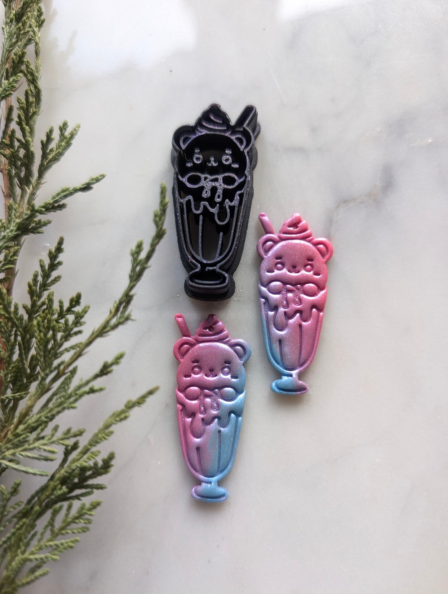 Ice Cream Float Cat Sharp Clay Cutter