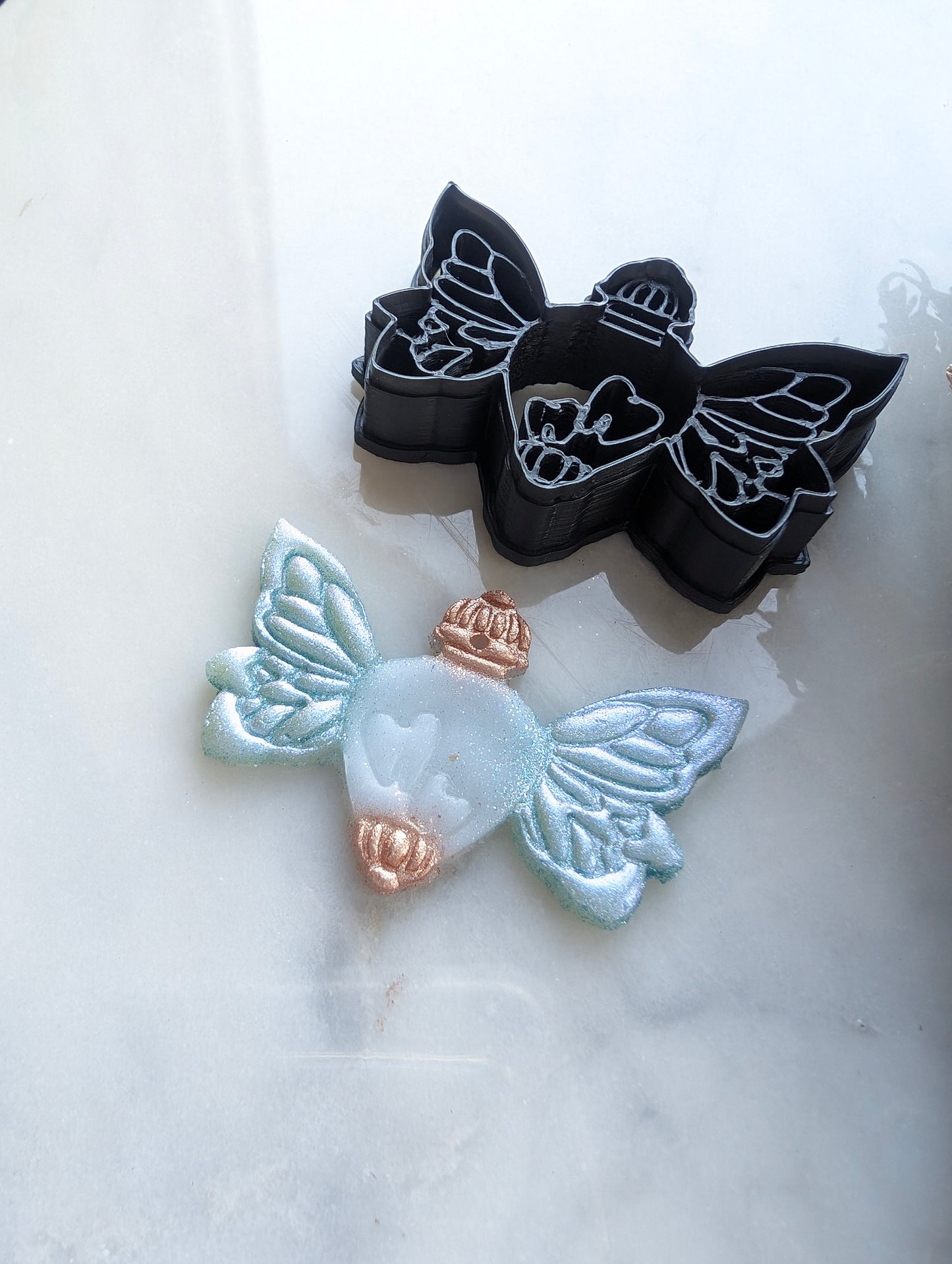 Tooth Fairy Potion Bottle with Wings Sharp Clay Cutter