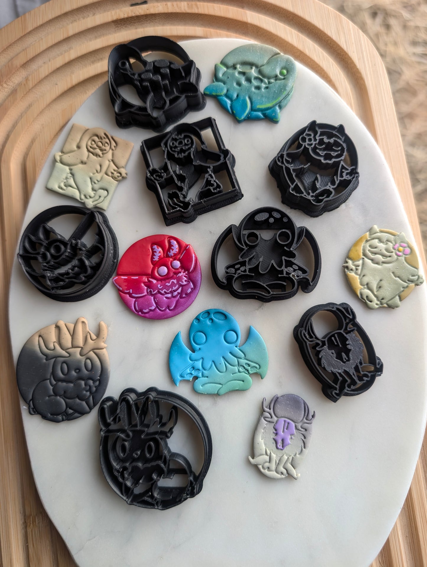 Set of 7 Cryptid Sharp Clay Cutters