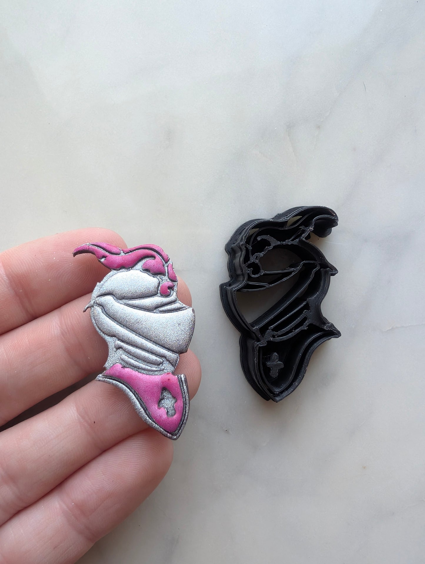 Knight in Helmet with Feather Sharp Clay Cutter