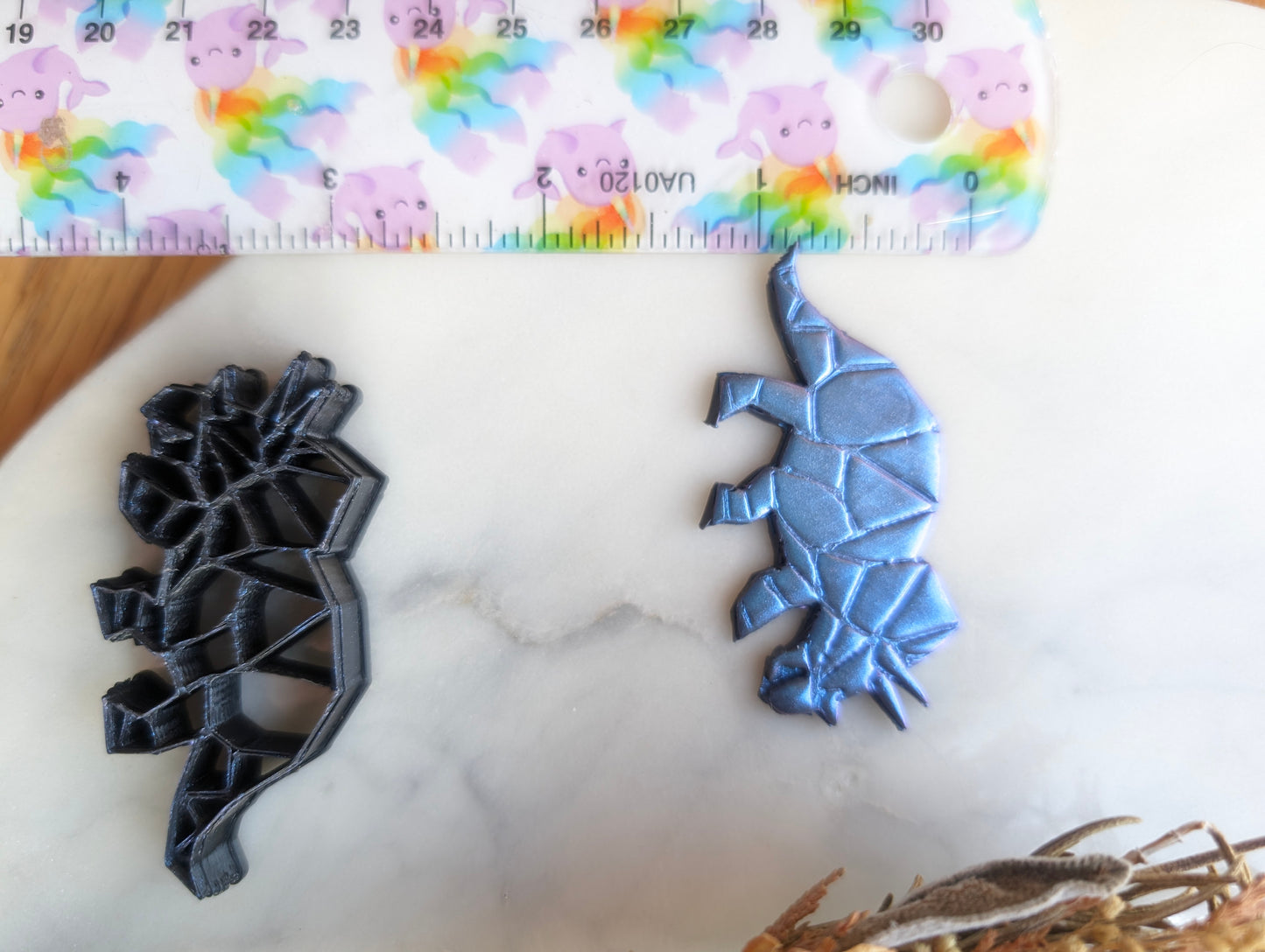 Origami Triceratops Dinosaur Sharp Clay Cutter