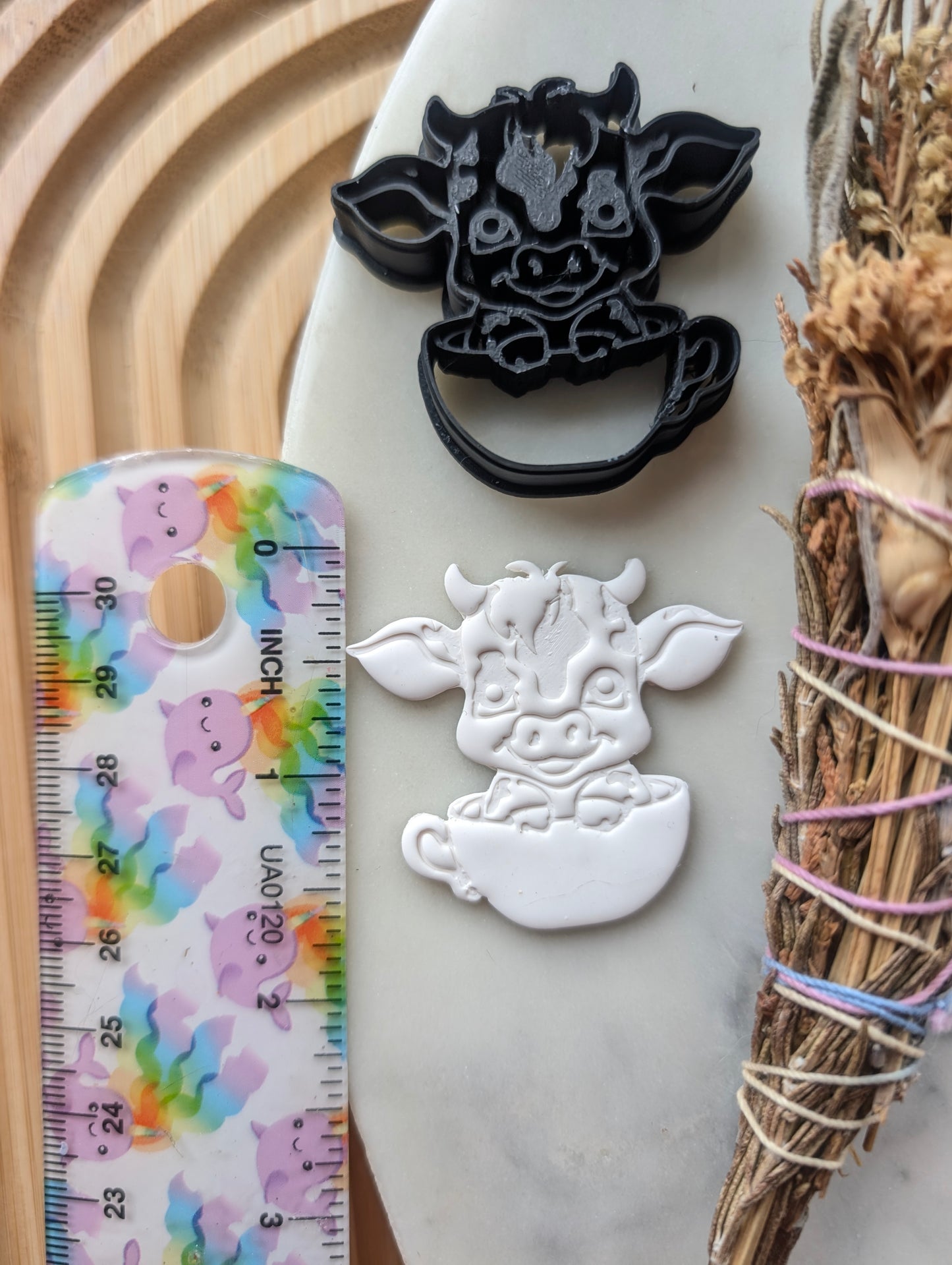 Cow in a Teacup Sharp Clay Cutter