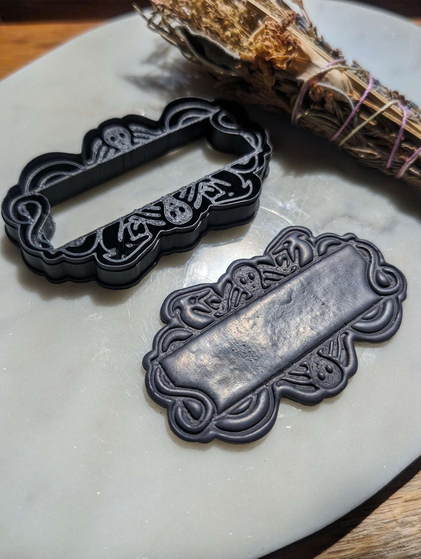 Pressed Graveyard Frame Clay Cutter