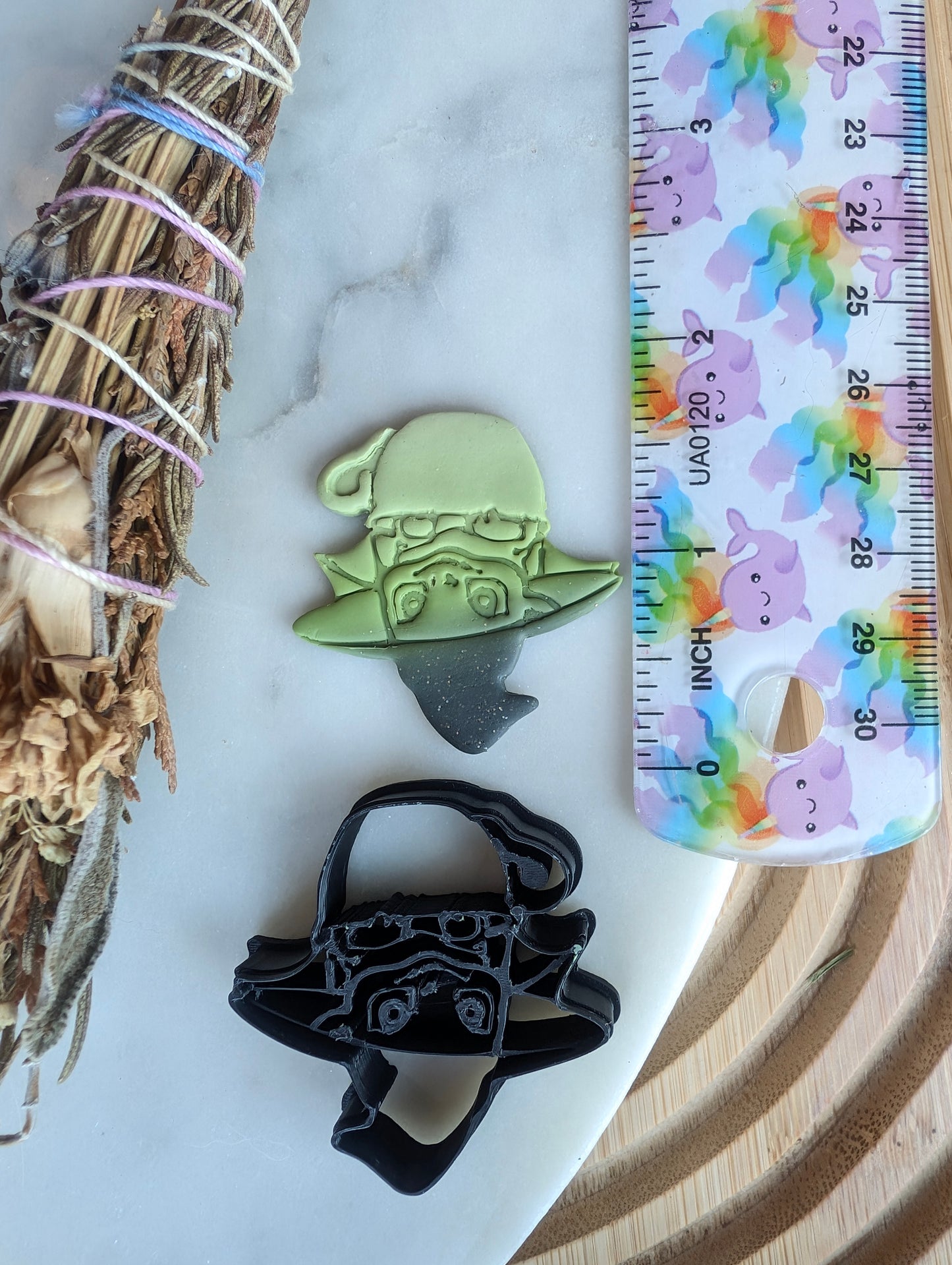 Dragon Wearing a Witch Hat in a Teacup Sharp Clay Cutter