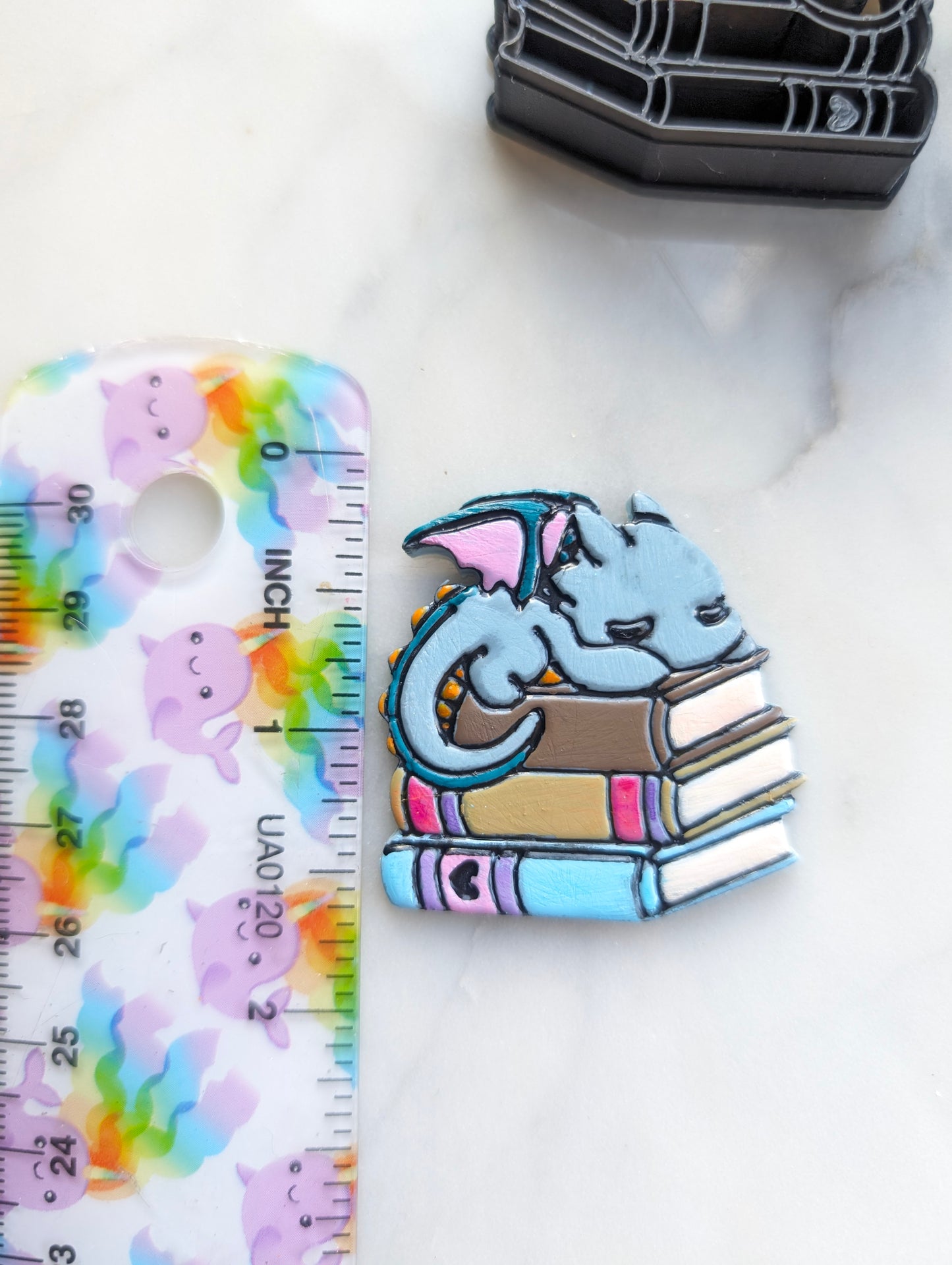 Baby Book Dragon on Three Stories Sharp Clay Cutter