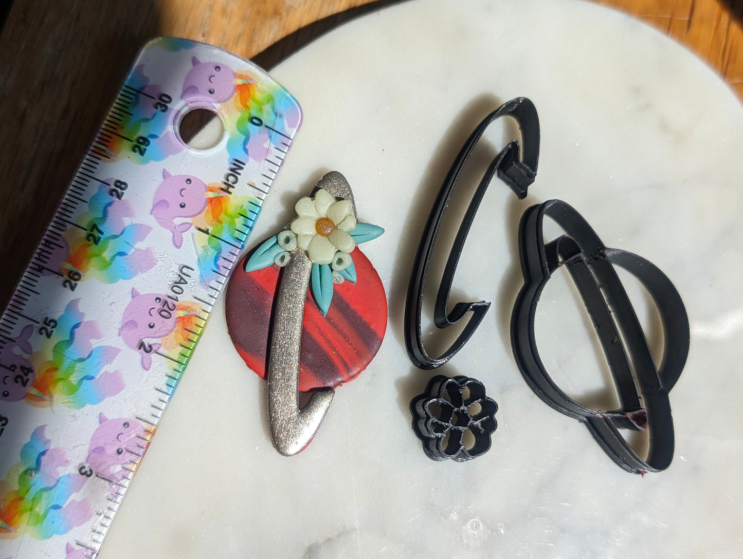 3 Piece Floral Planet Sharp Clay Cutter