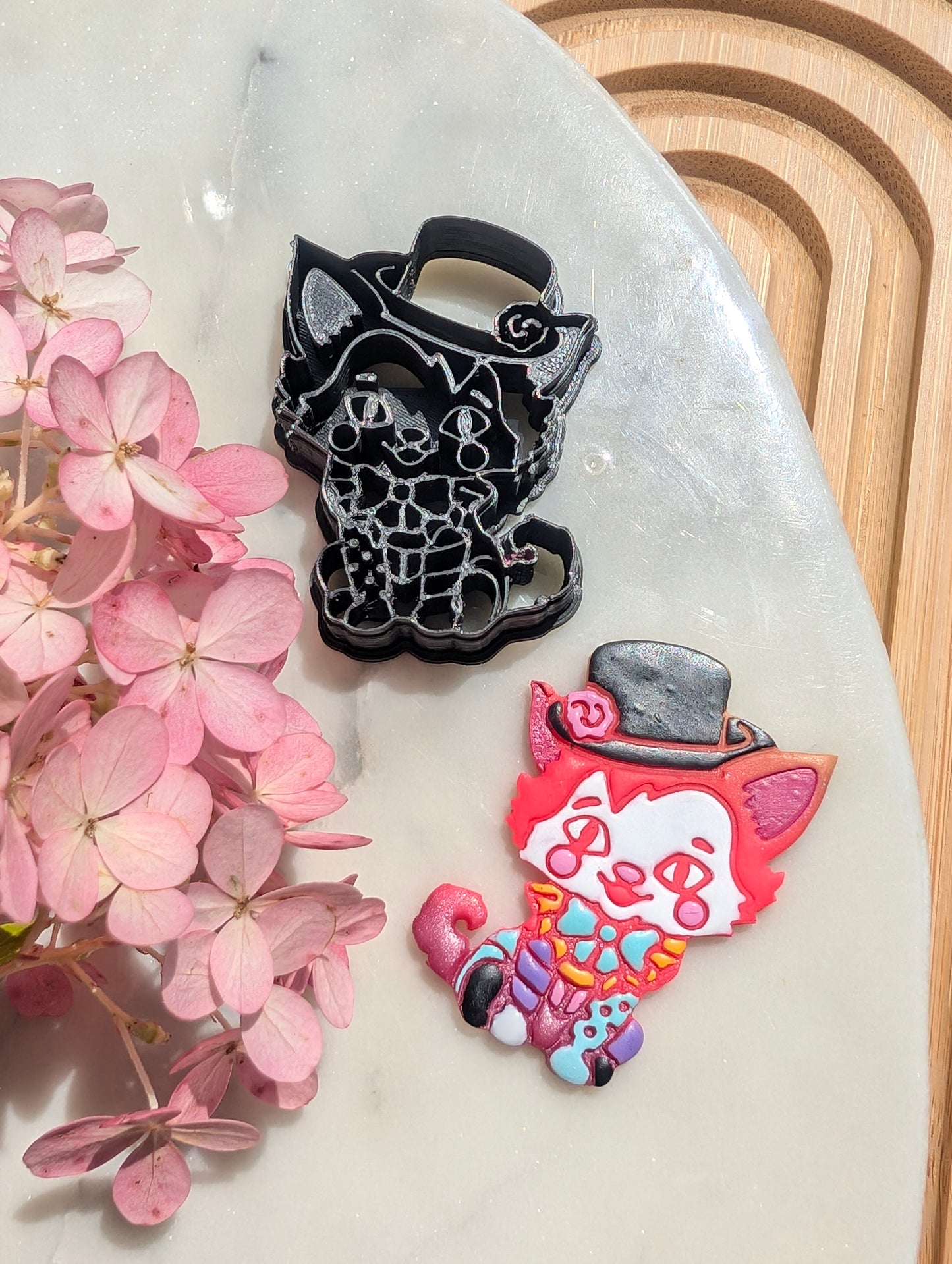 Circus Clown Kitty Cat Sharp Clay Cutter