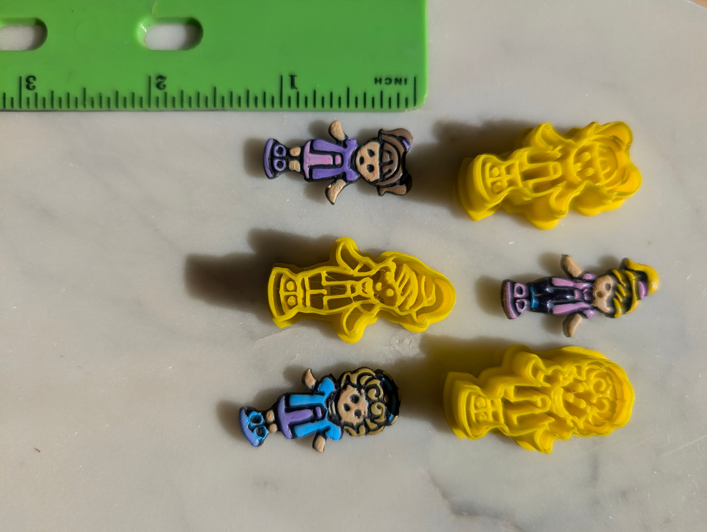 Set of 3 Small Pocket Dollies Sharp Clay Cutter