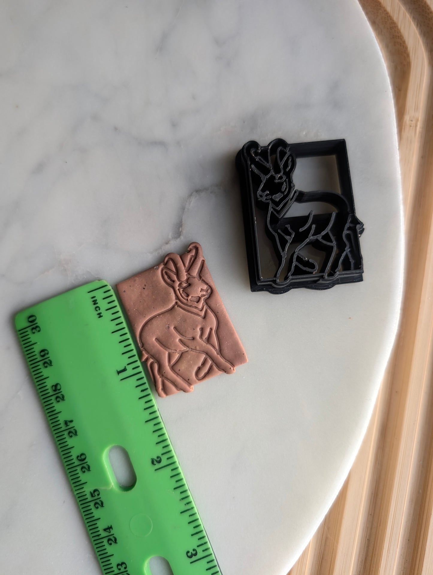 Pronghorn Antelope in Square Sharp Clay Cutter