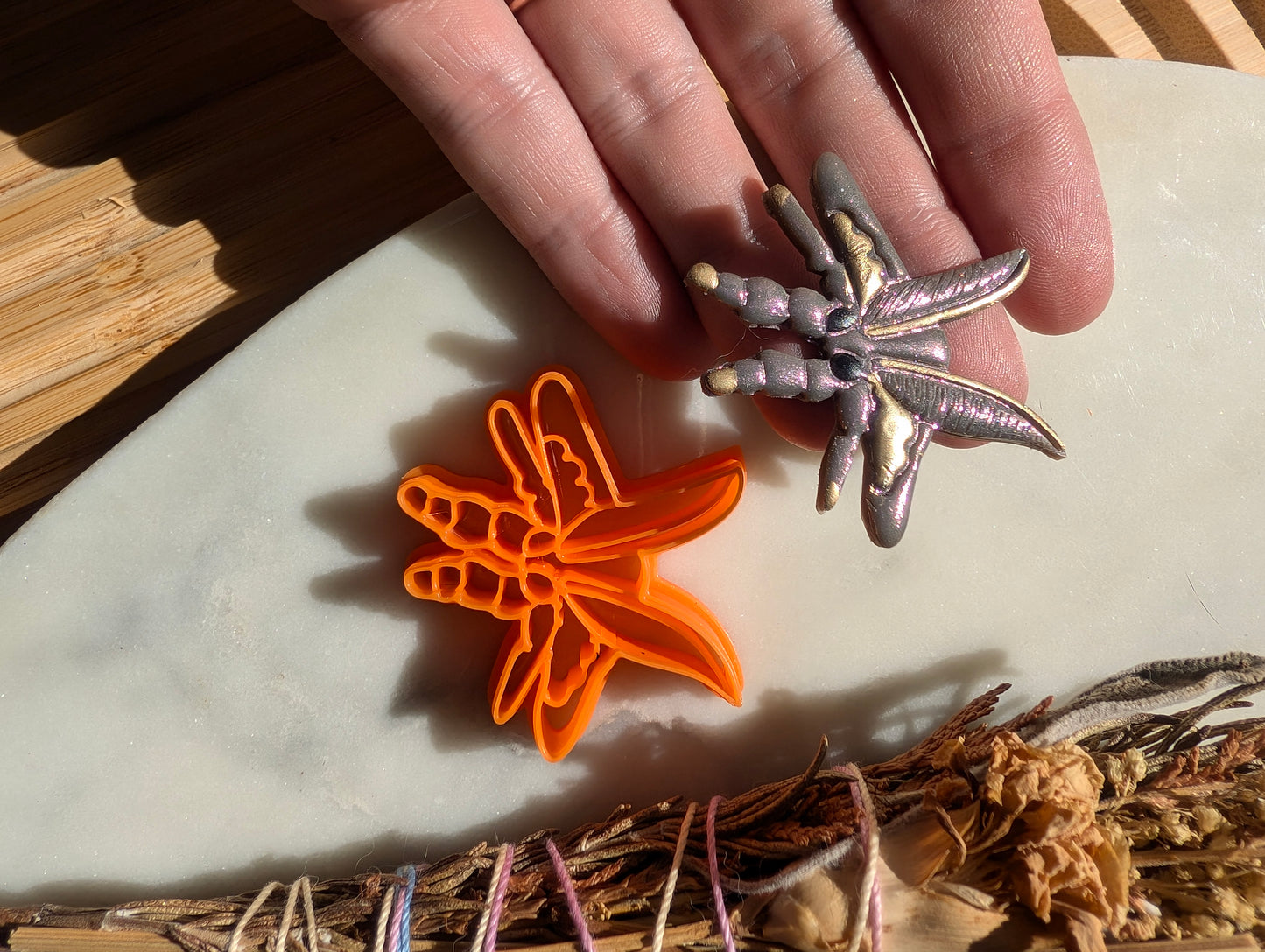 Brandon's Fuzzy Moth Sharp Clay Cutter