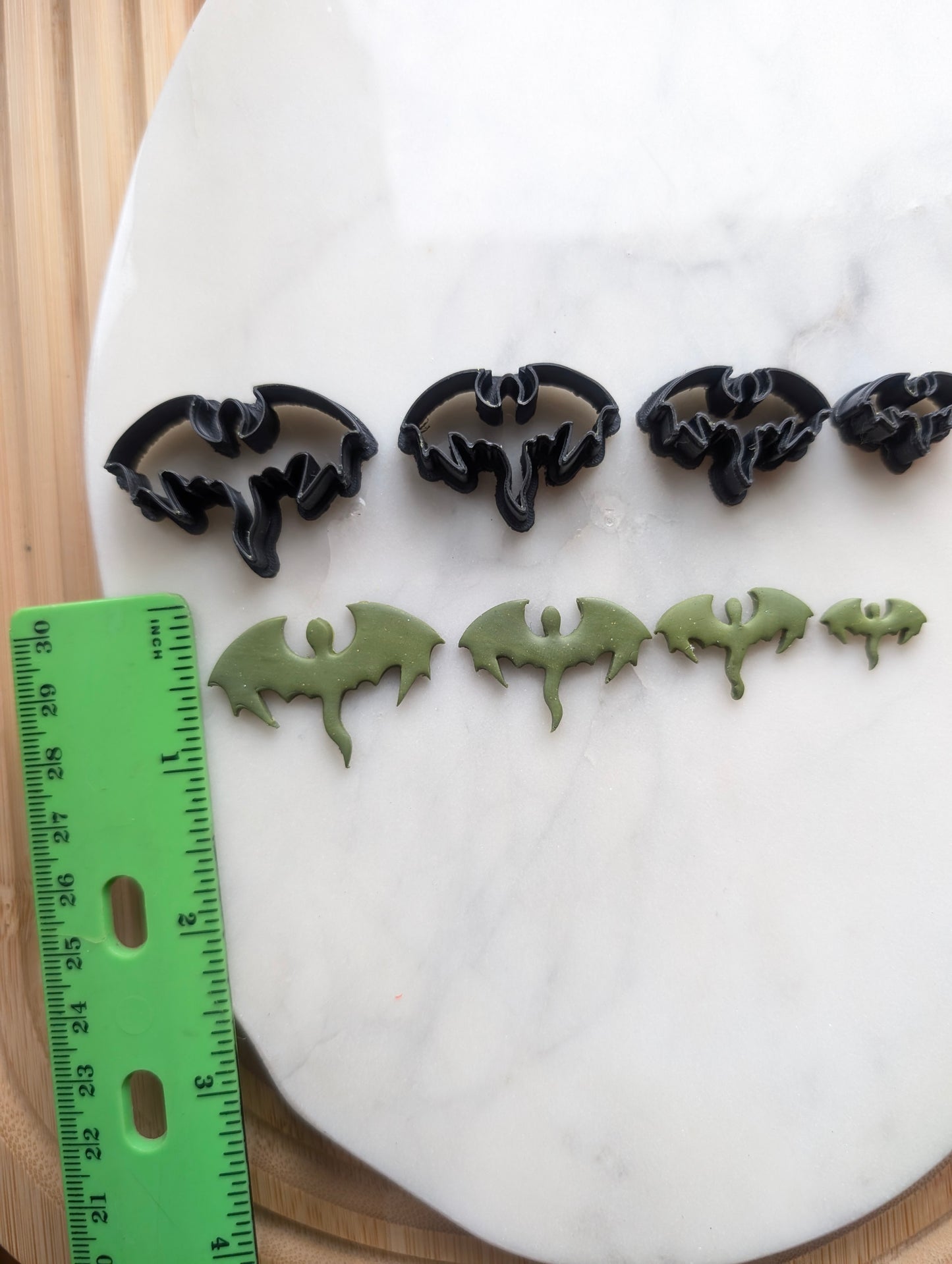 Set of Simple Original Dragon in 4 Sizes Sharp Clay Cutter