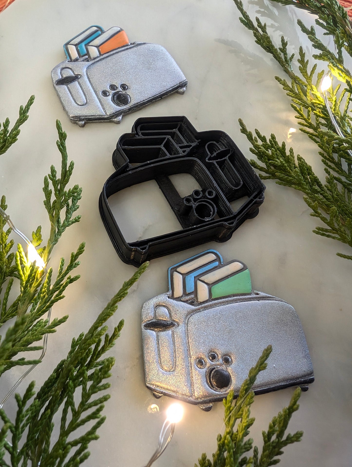 Toaster with Books Sharp Clay Cutter
