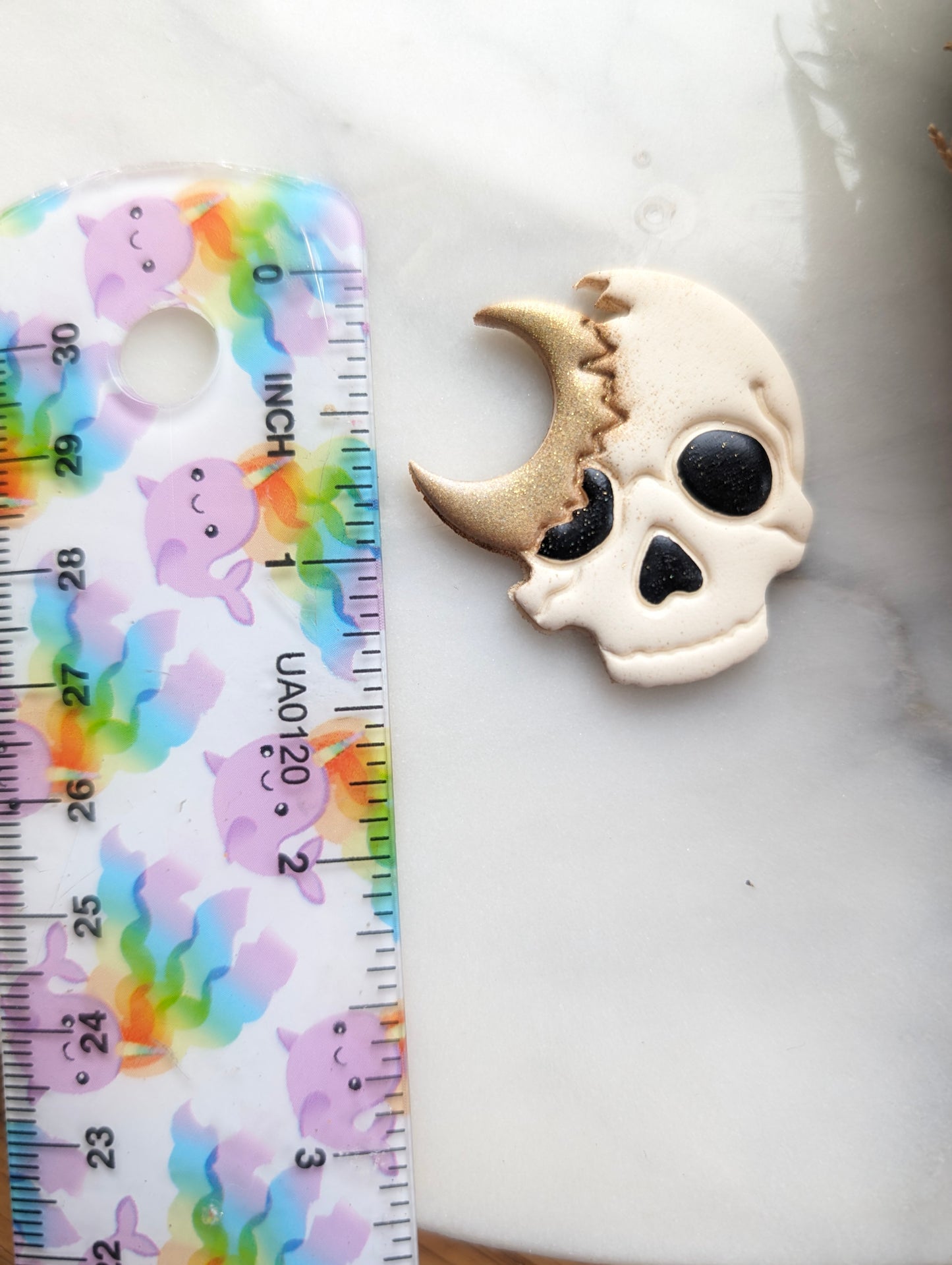 Crescent Moon in Broken Skull Sharp Clay Cutter
