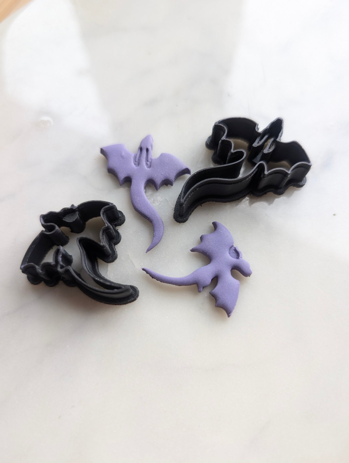 Duo Pair of Side Dragons Sharp Clay Cutter