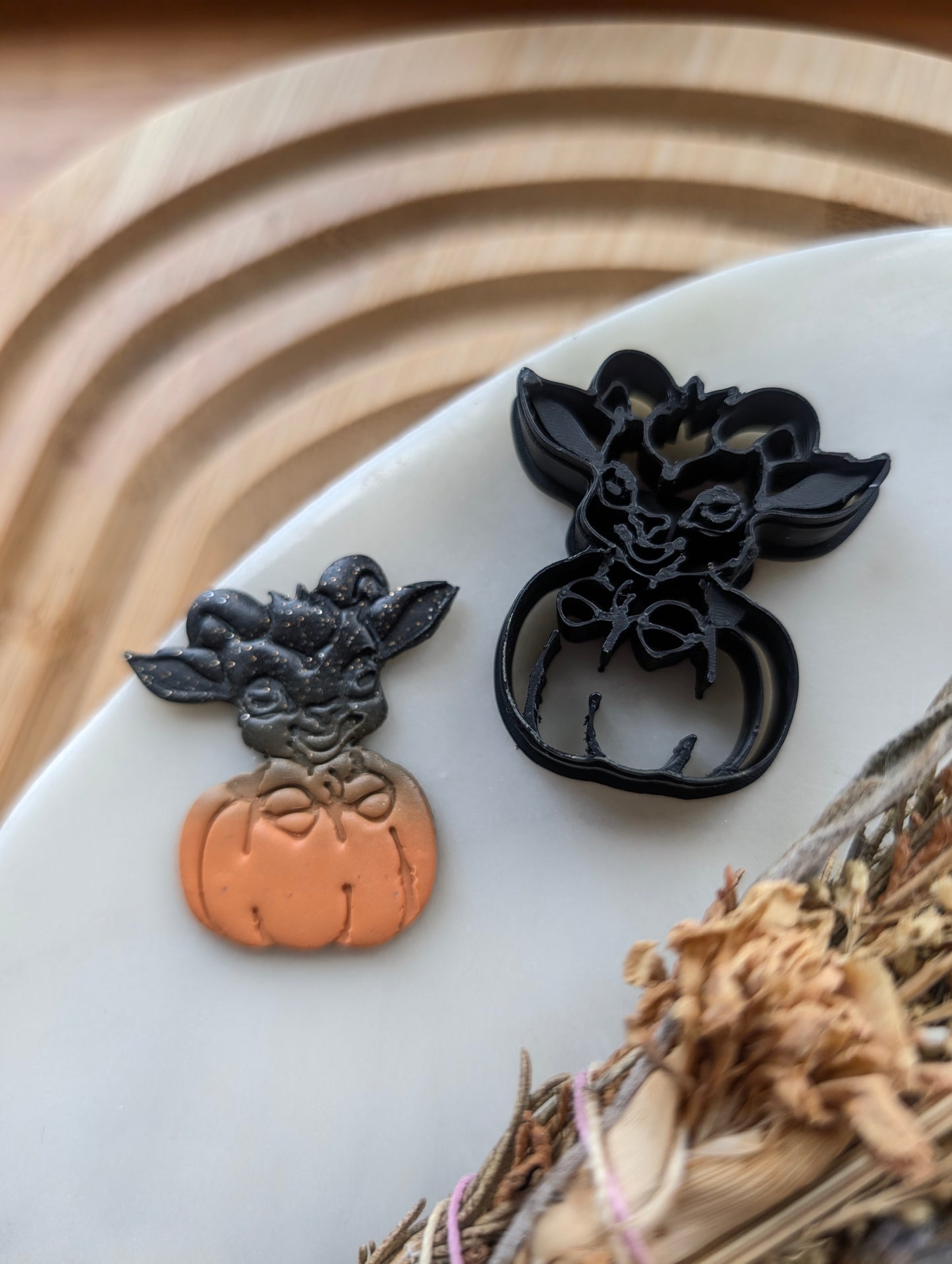 Goat in a Pumpkin Sharp Clay Cutter