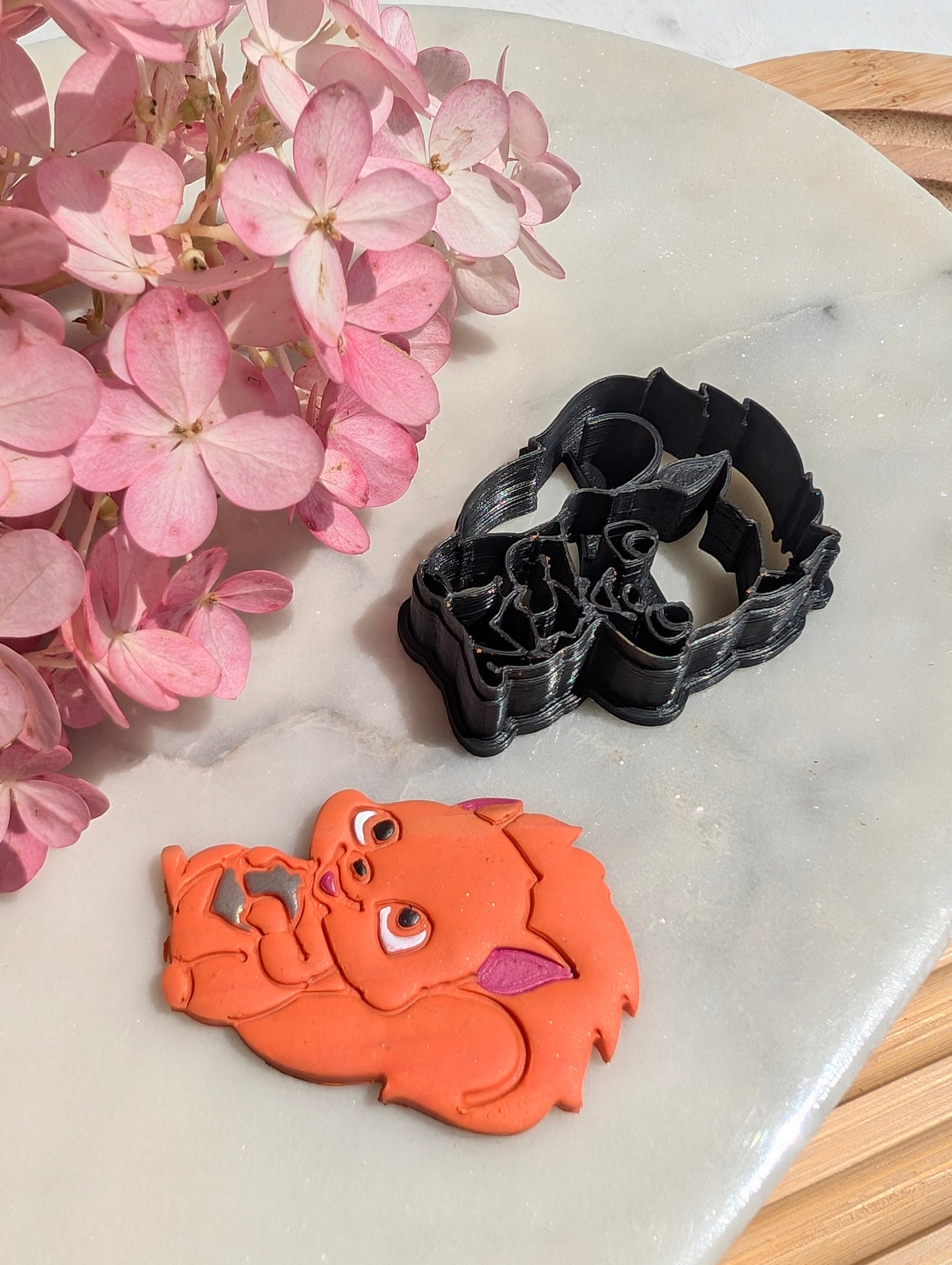 Chibi Squirrel Holding an Acorn Sharp Clay Cutter