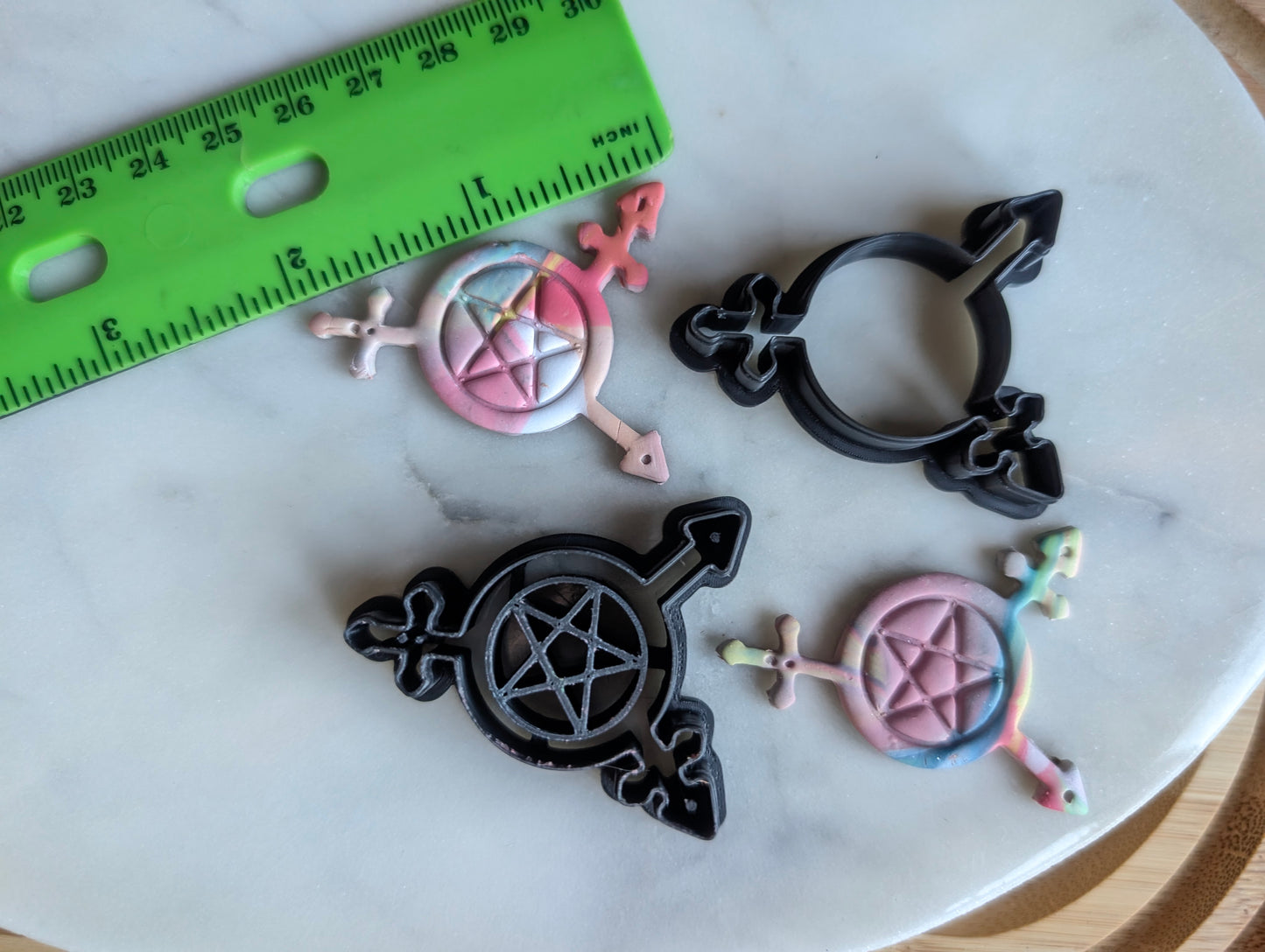 Trans Symbol Pentacle Sharp Clay Cutter