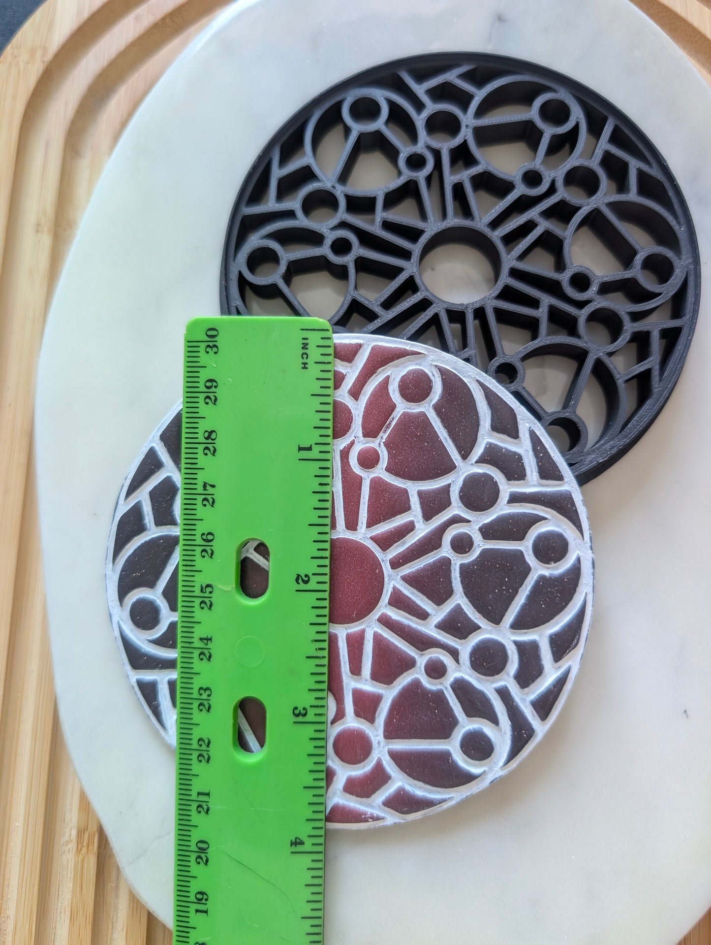 Spheres and Balls Ultimate Biotech Tile Decorative Coaster Sharp Clay Cutter