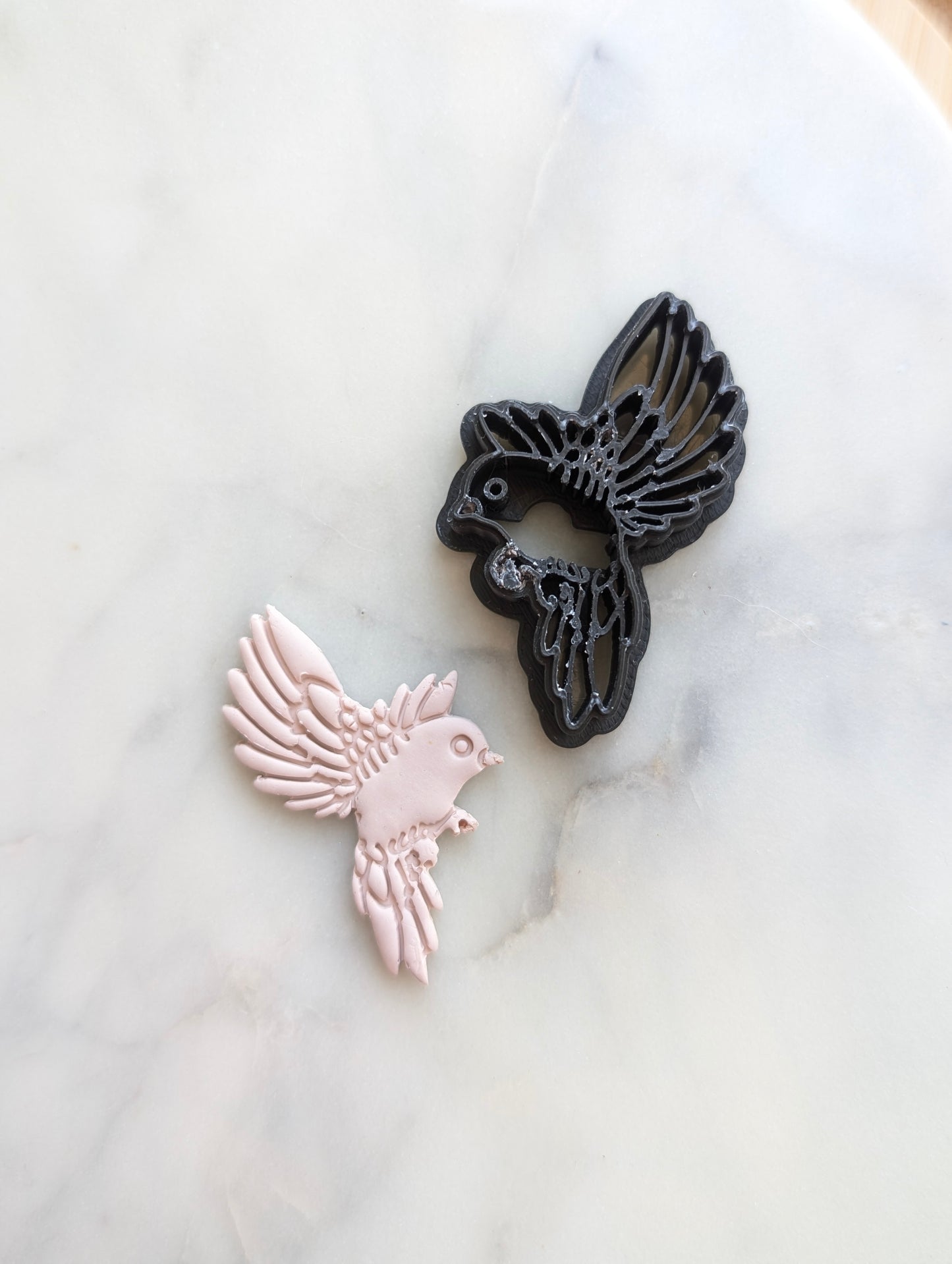Bird Hovering in Flight Sharp Clay Cutter