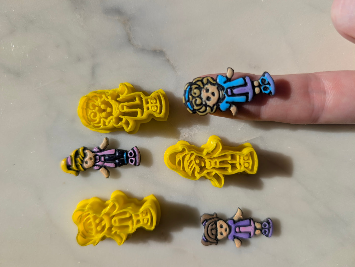 Set of 3 Small Pocket Dollies Sharp Clay Cutter