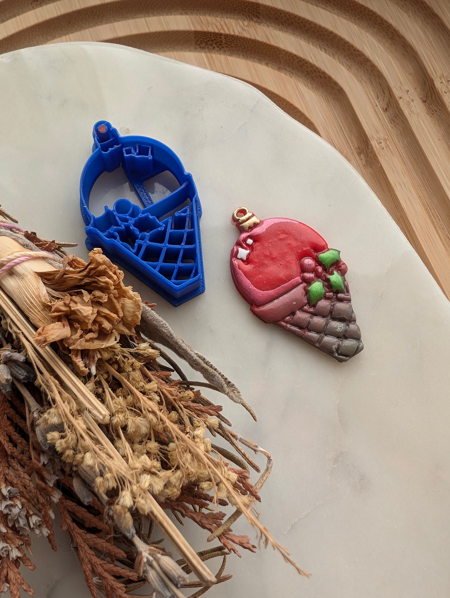 Christmas Ornament Ice Cream Cone Sharp Clay Cutter