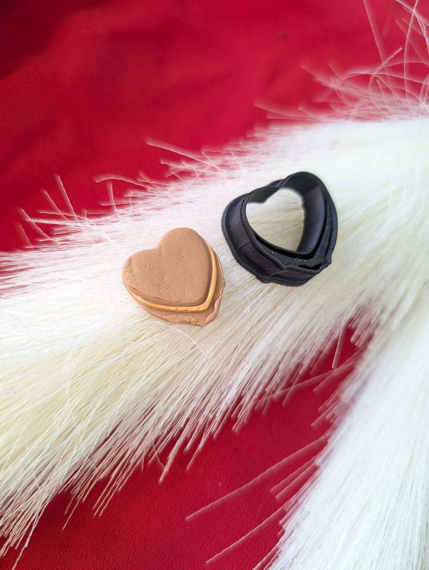 Sandwich Food Heart Clay Cutter