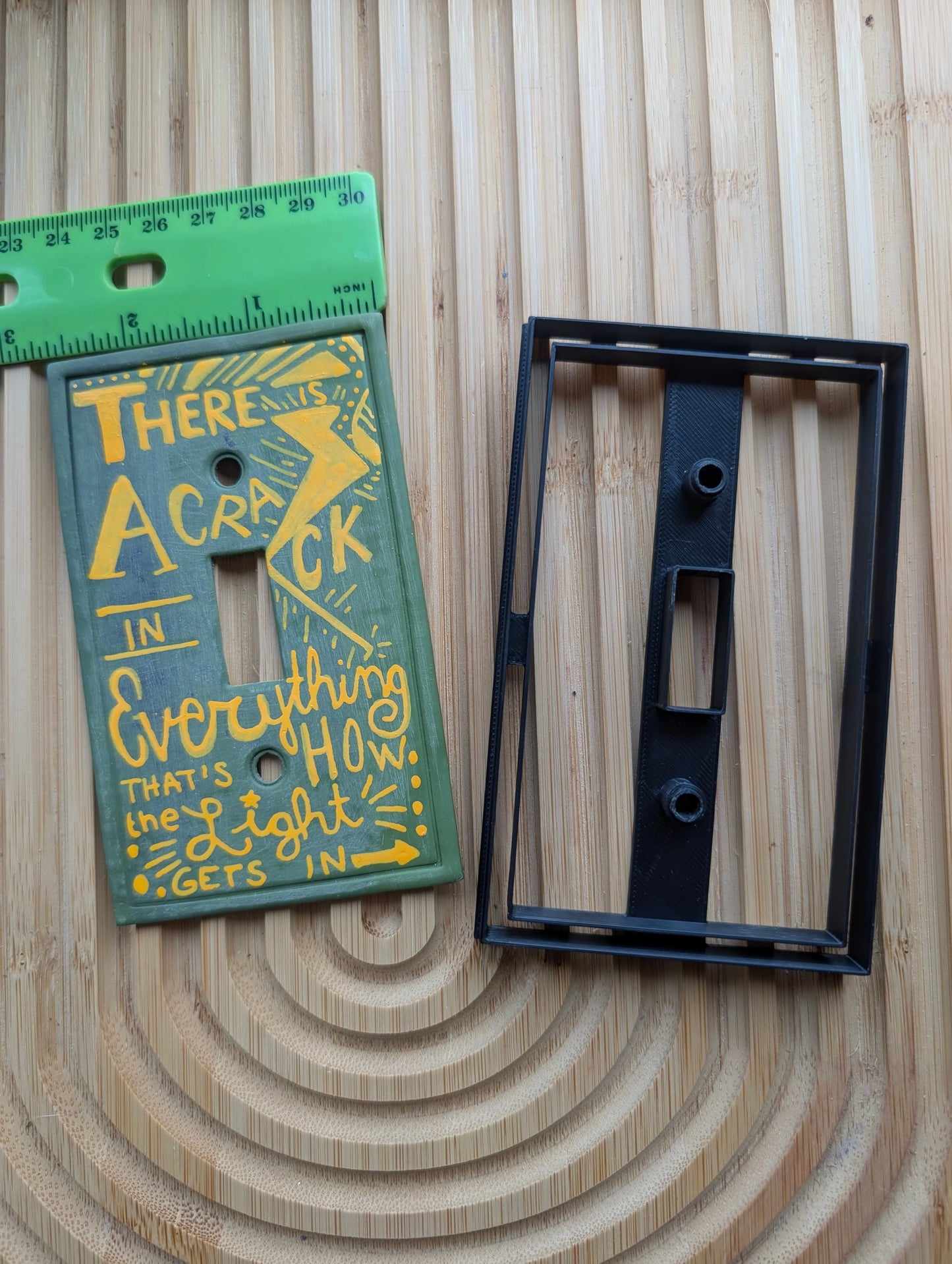 Plain Single Light Switch Plate Cover Sharp Clay Cutter