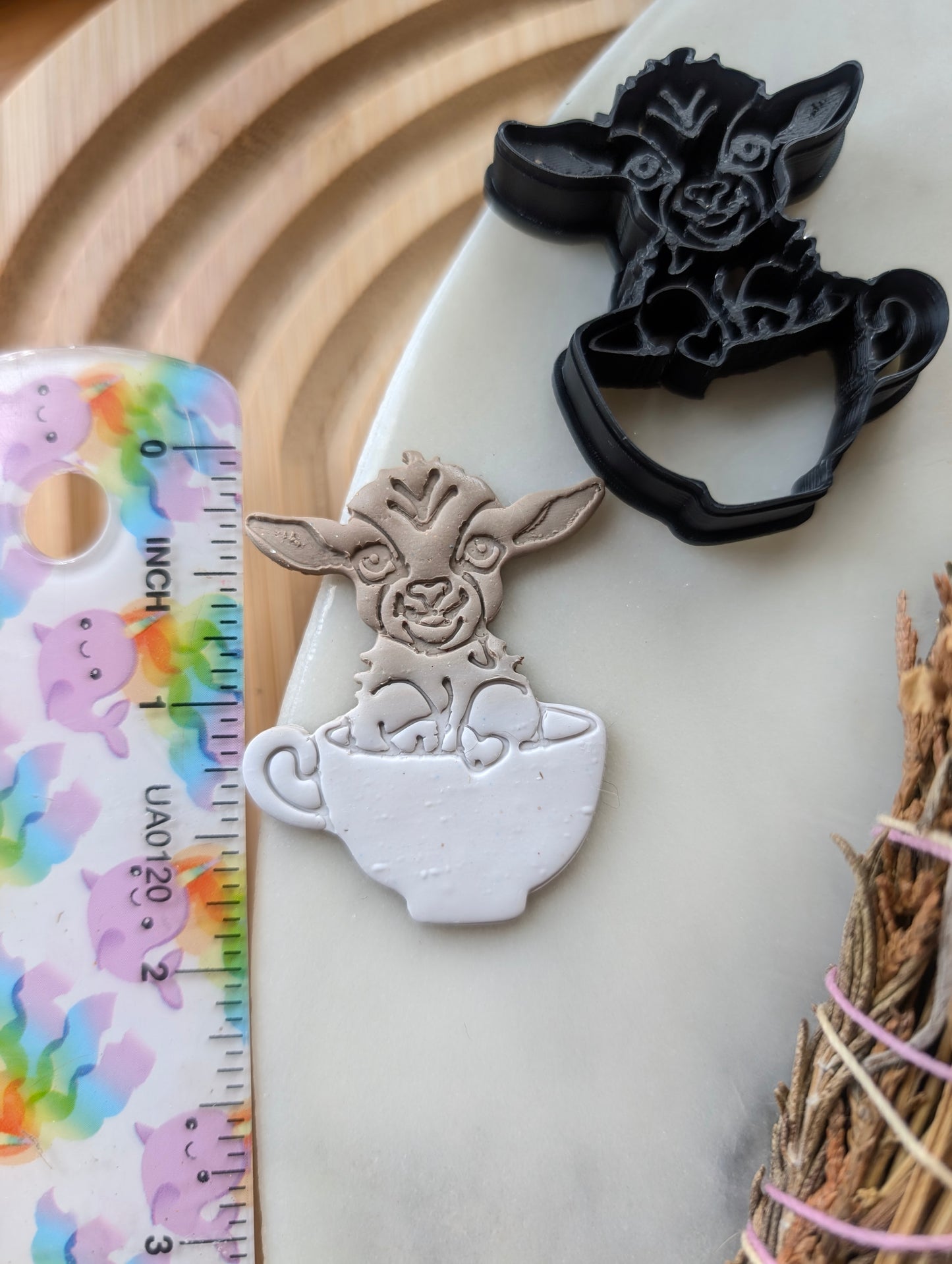 Goat in a Teacup Sharp Clay Cutter