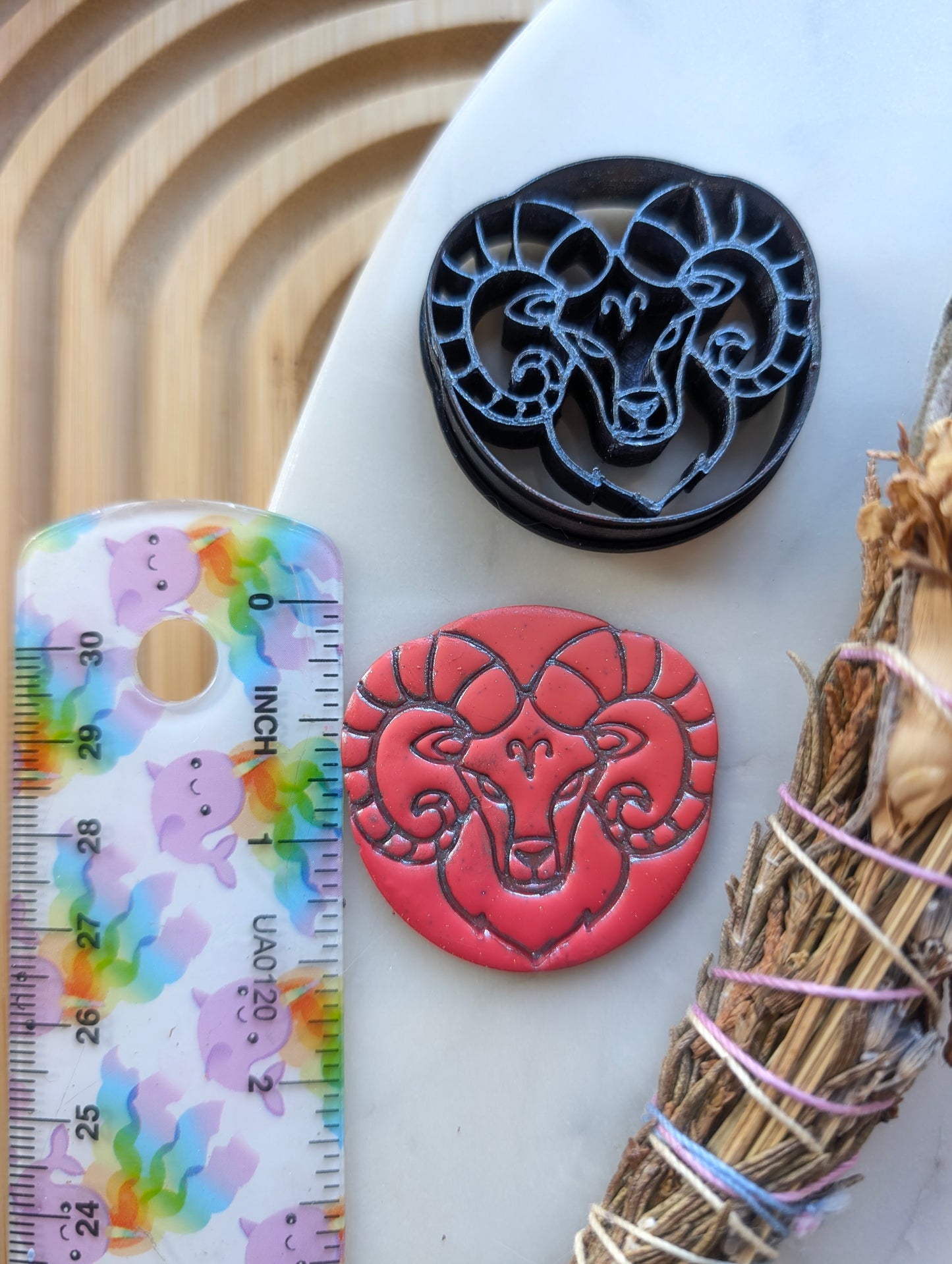 Aries Ram Coin Sharp Clay Cutter