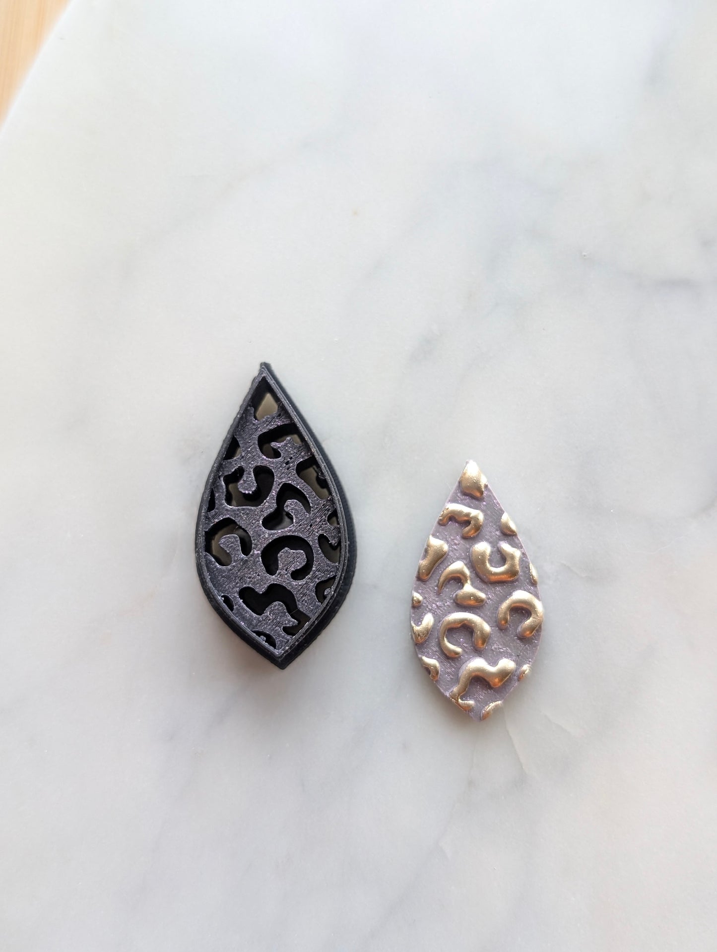 Set of 5 Leopard Print Shapes Sharp Clay Cutter