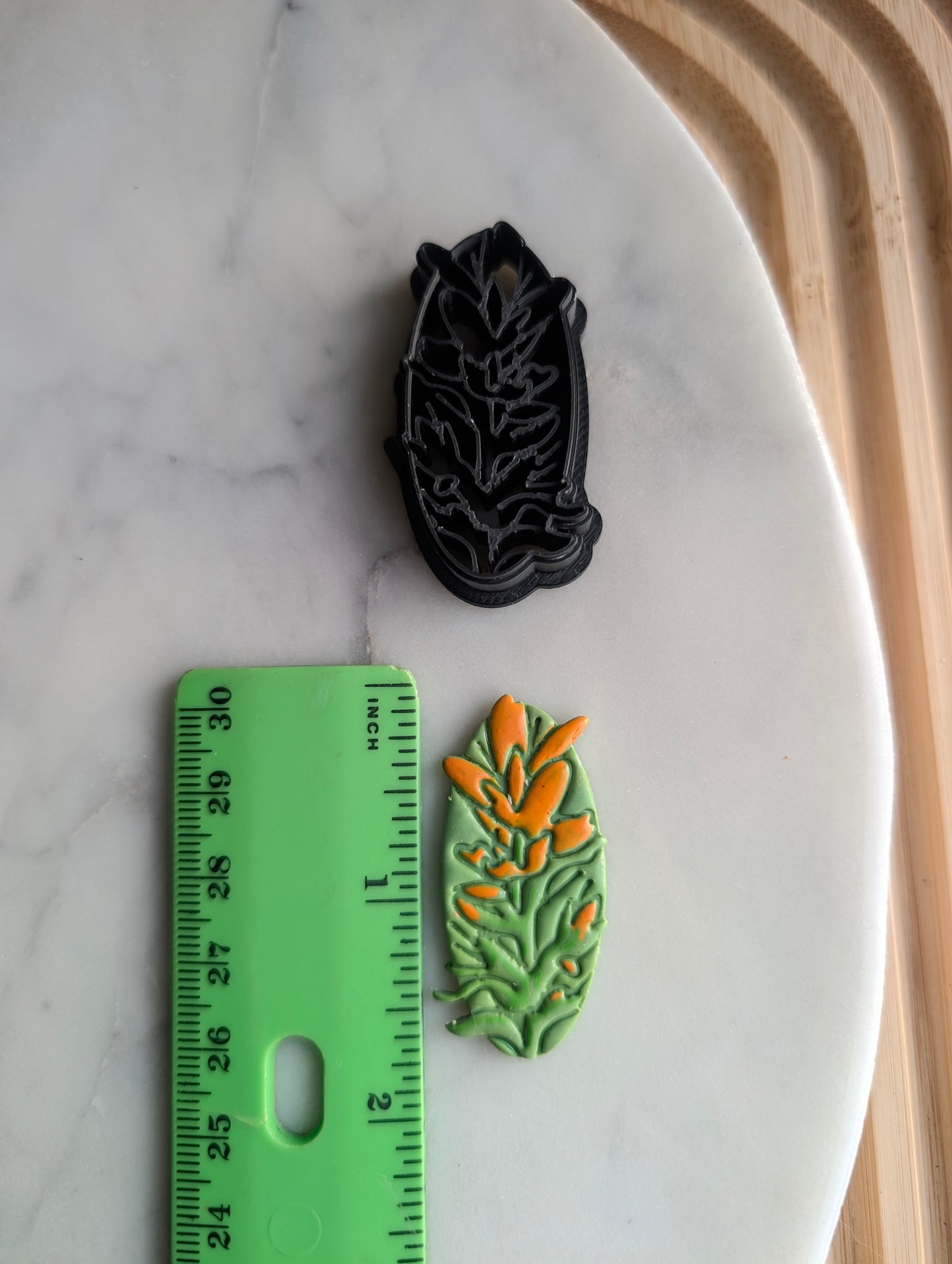 Indian Paintbrush Flower Sharp Clay Cutter