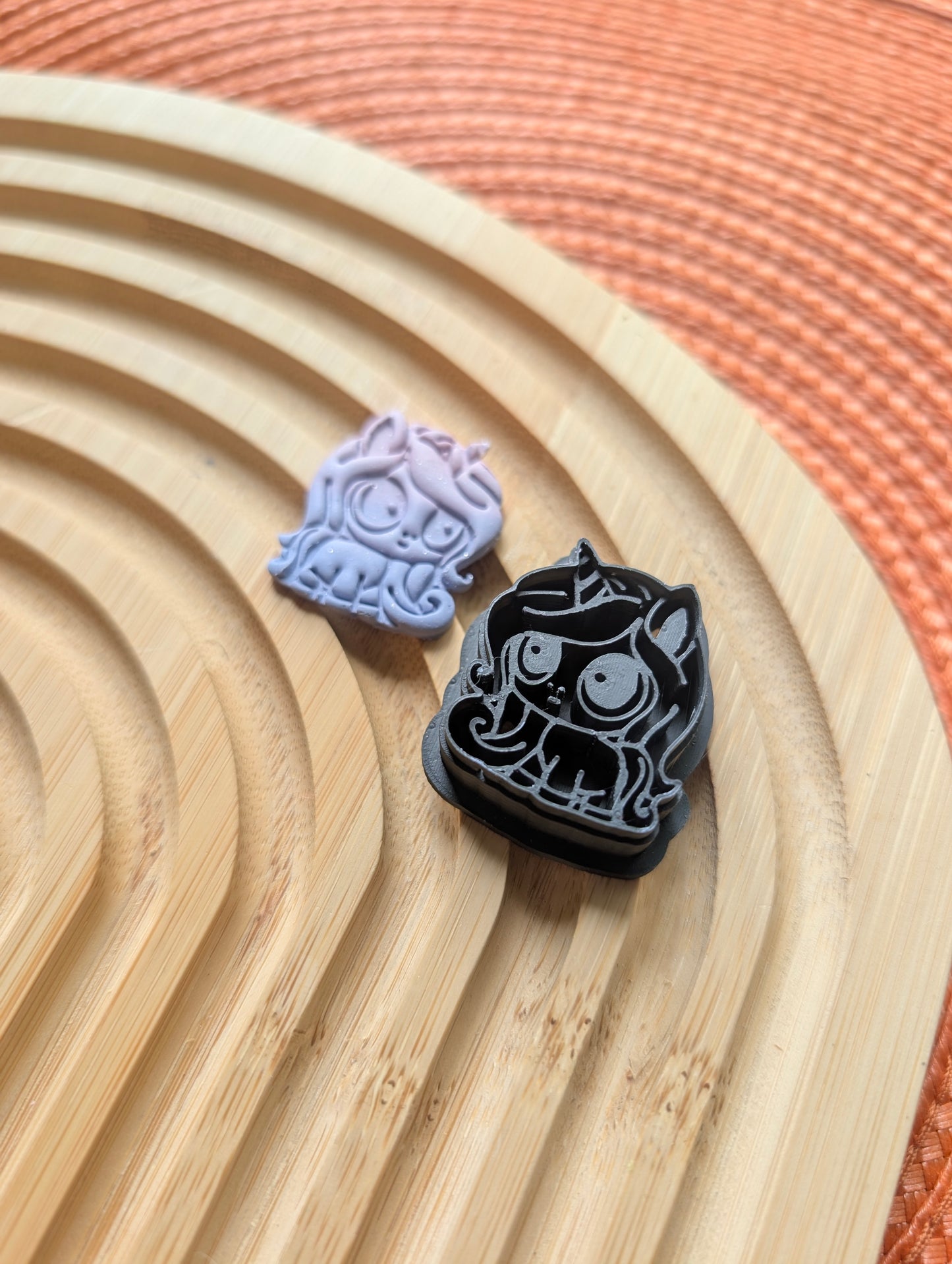 Unicorn Chibi Embossed Sharp Cutter for Clay and More