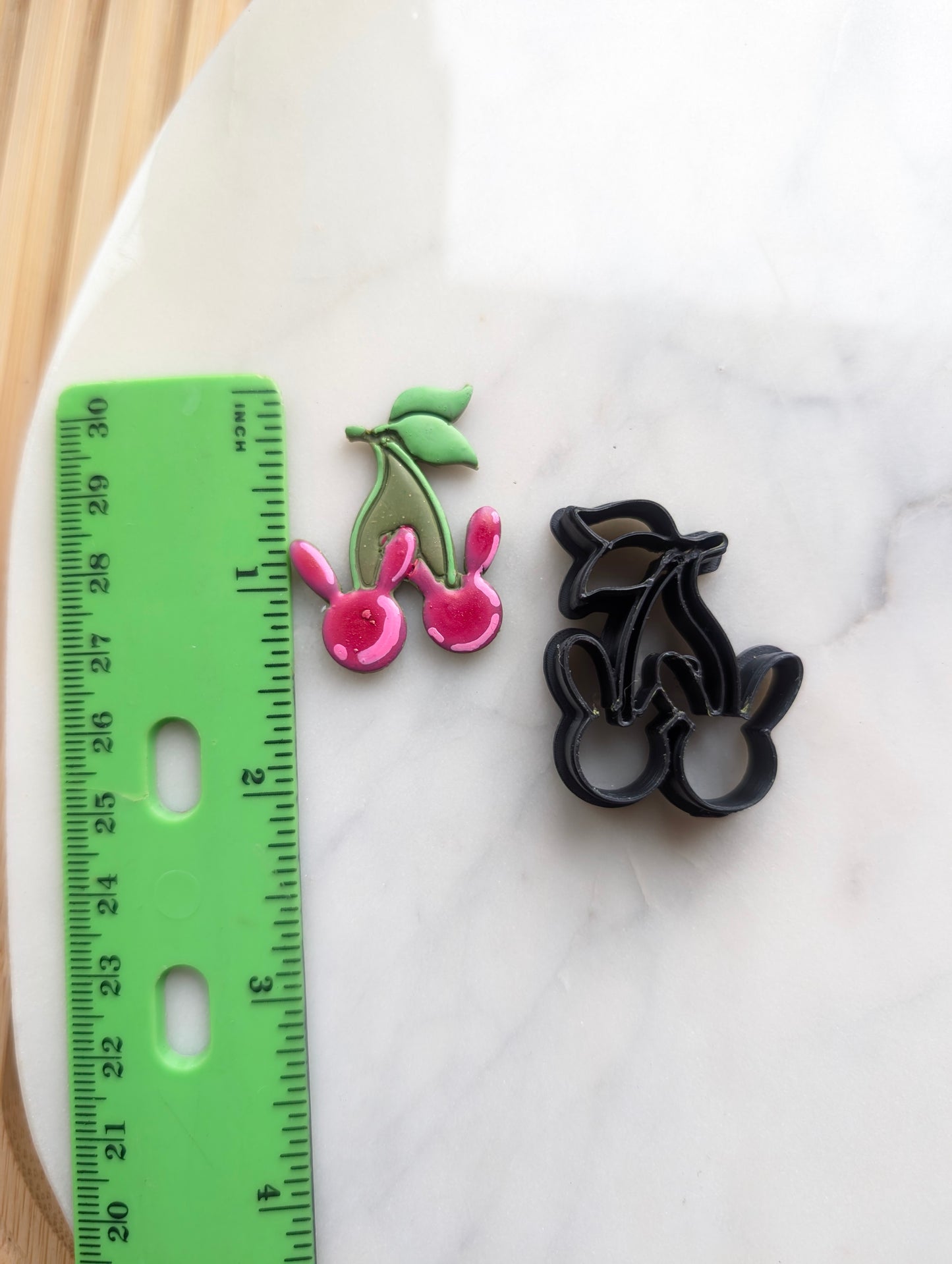 Bunny Rabbit Head Shaped Cherries Sharp Clay Cutter