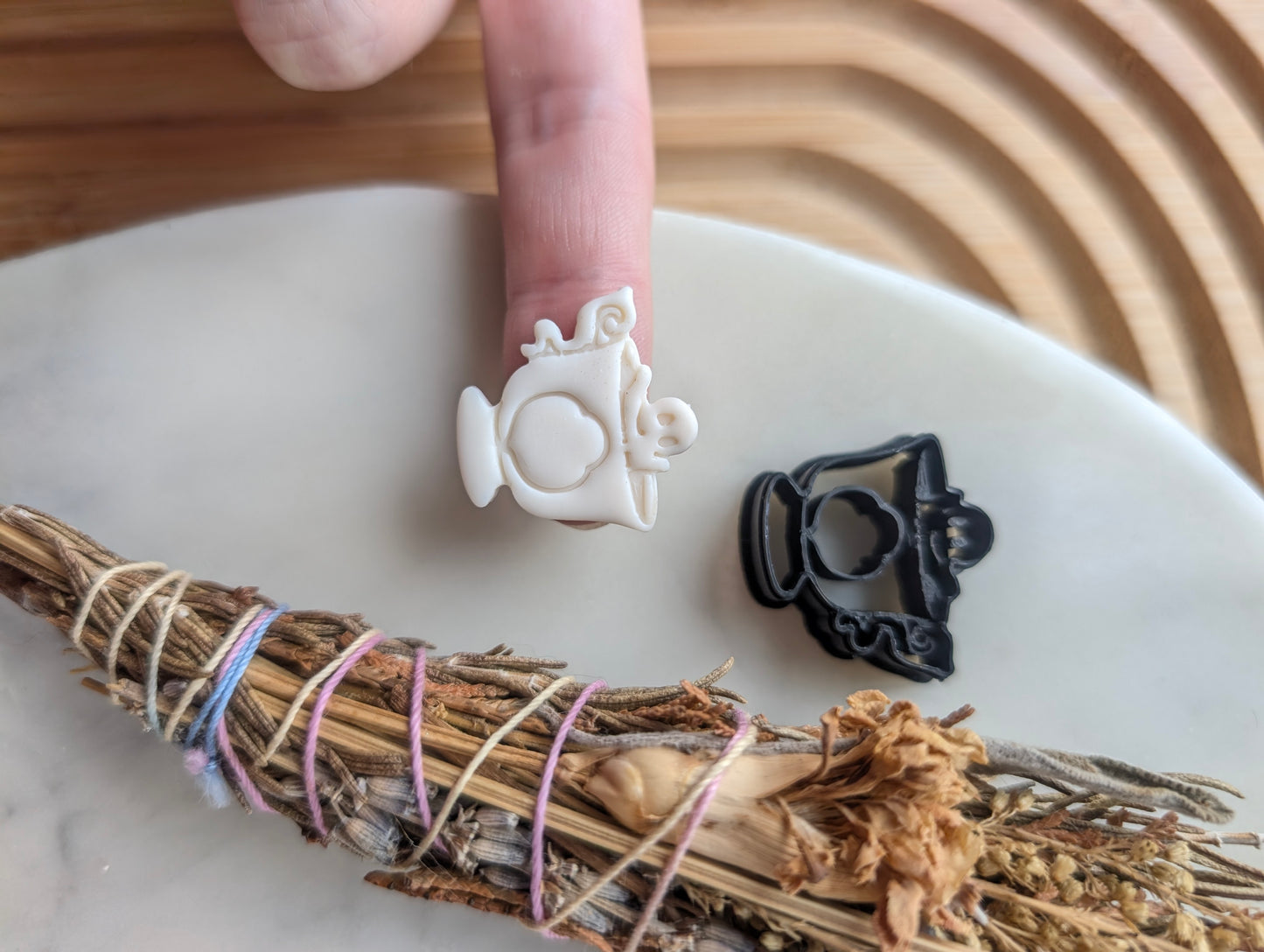 MINI Ghost in a Teacup Sharp Clay Cutter