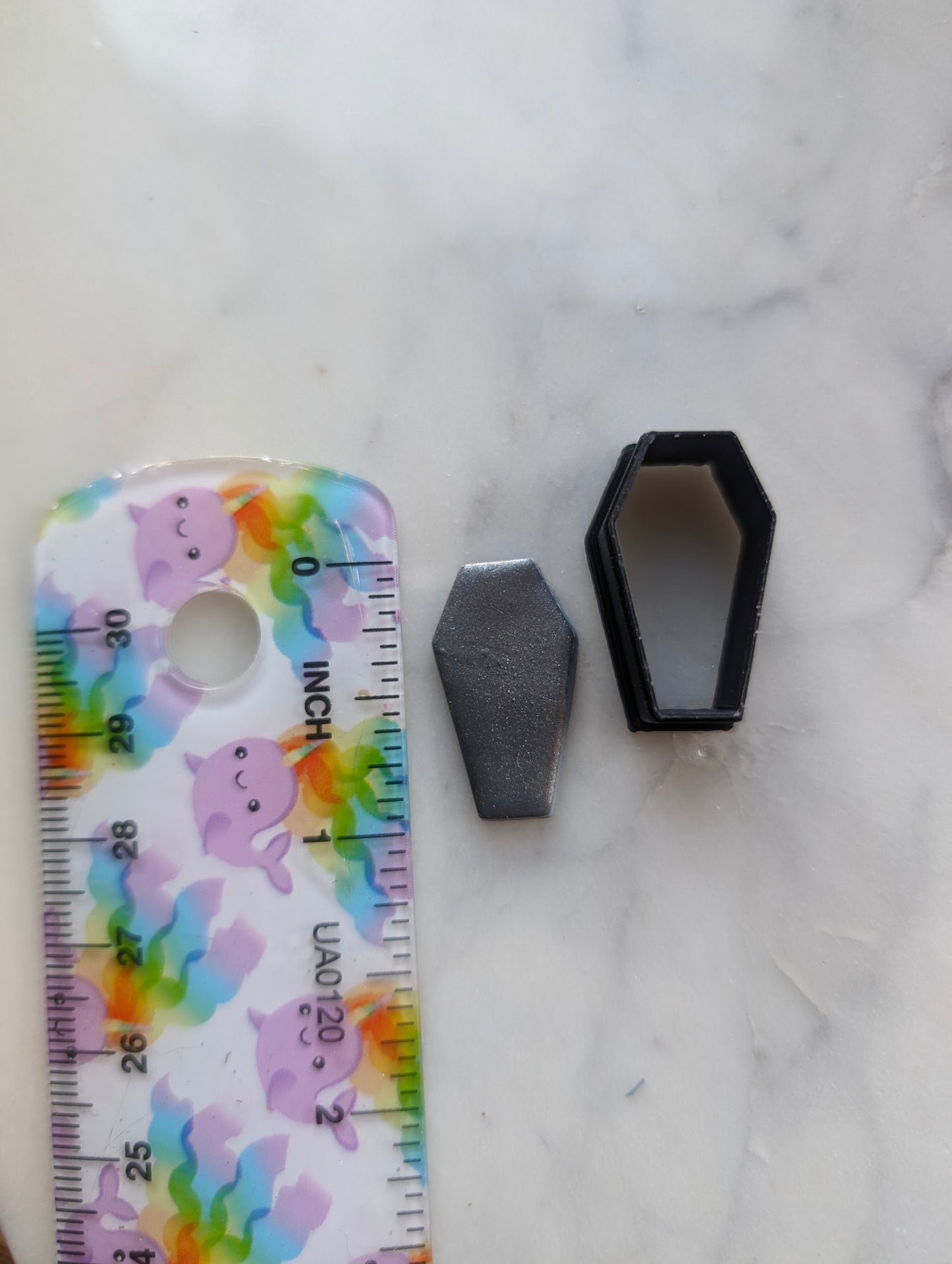 Small Simple Coffin Earring Sharp Clay Cutter