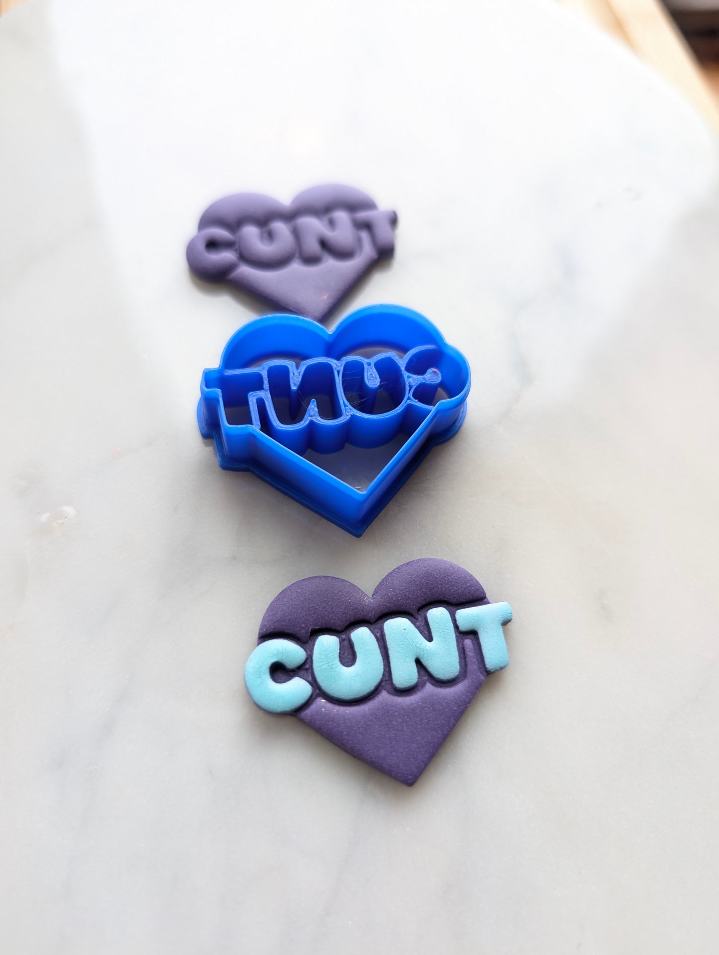 Cunt Heart Sharp Clay Cutter