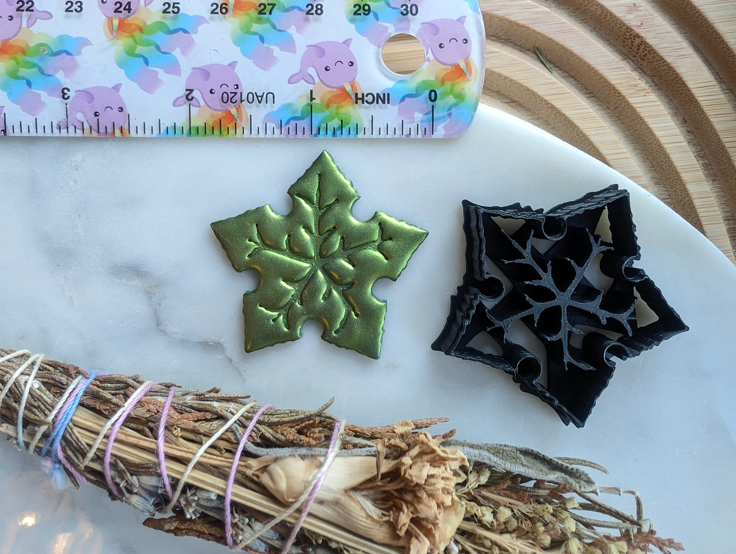 Tree Leaf Star Shape Sharp Clay Cutter