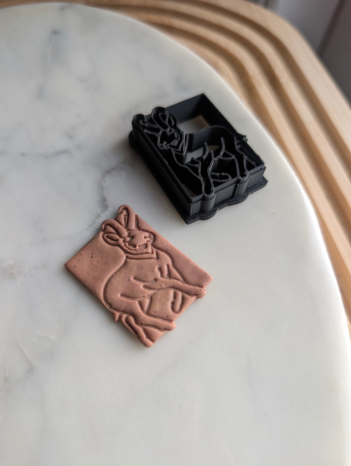 Pronghorn Antelope in Square Sharp Clay Cutter