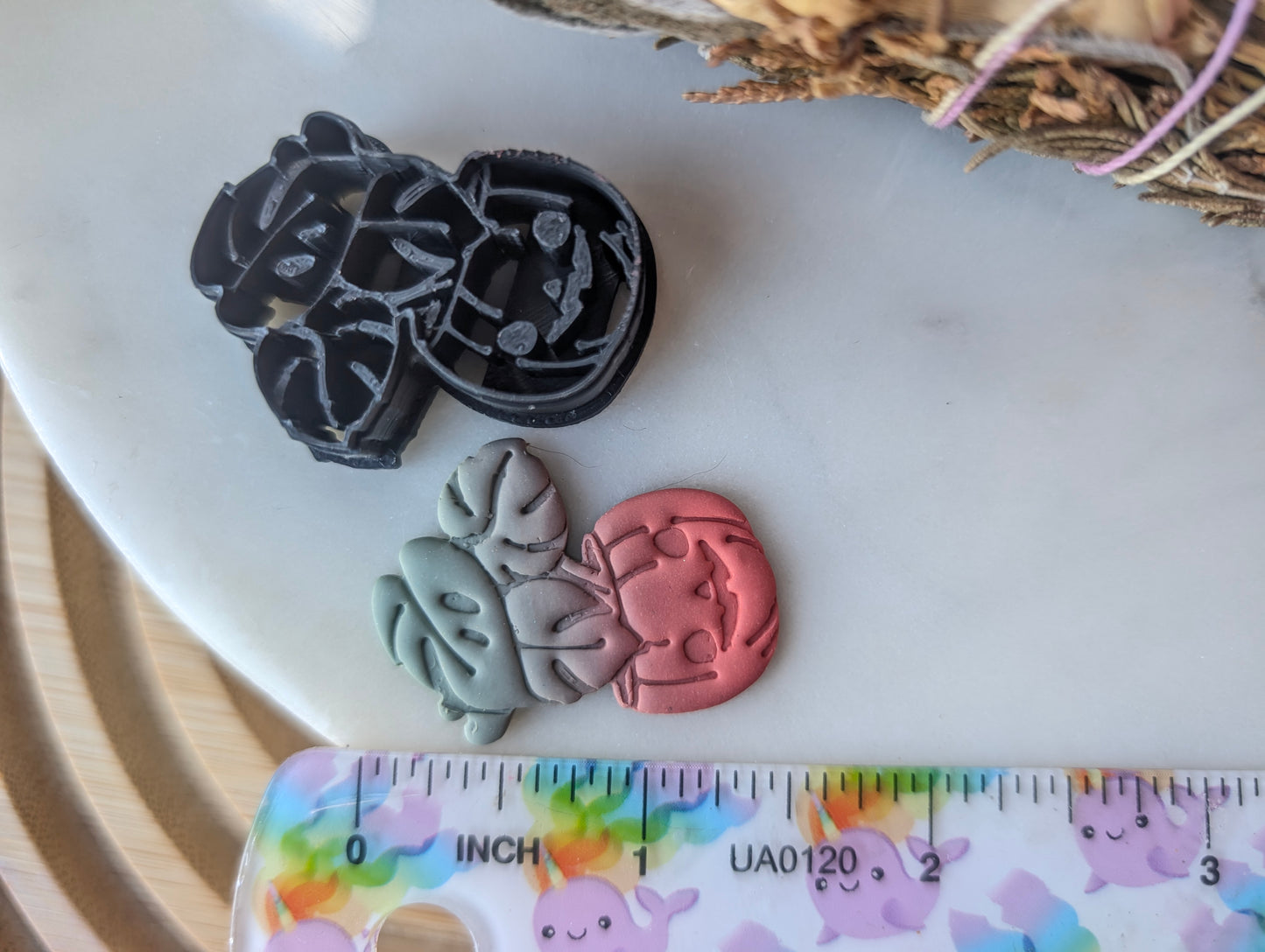 Monstera in a Jack O' Lantern Sharp Clay Cutter