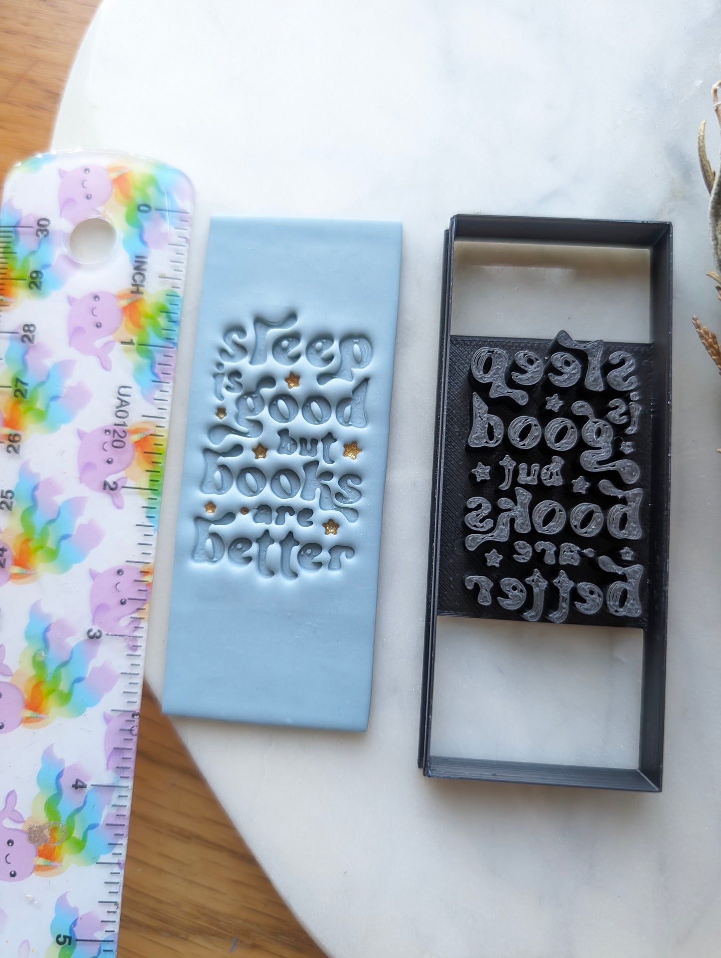 Sleep is Good But Books Are Better Should Be Closed Bookmark Sharp Clay Cutter