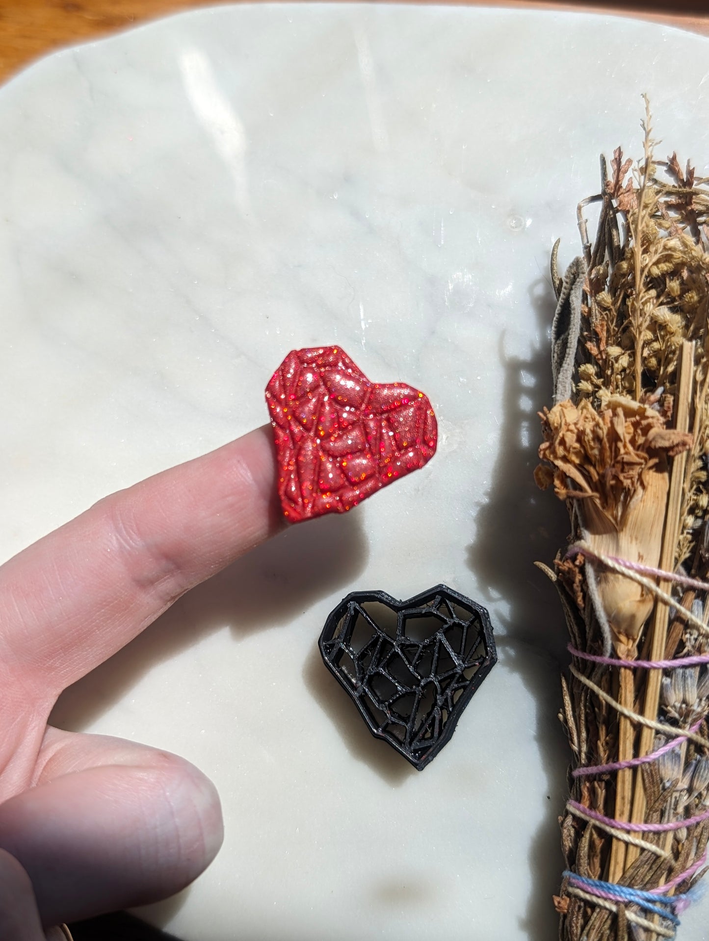 Crystalized Heart Sharp Clay Cutter