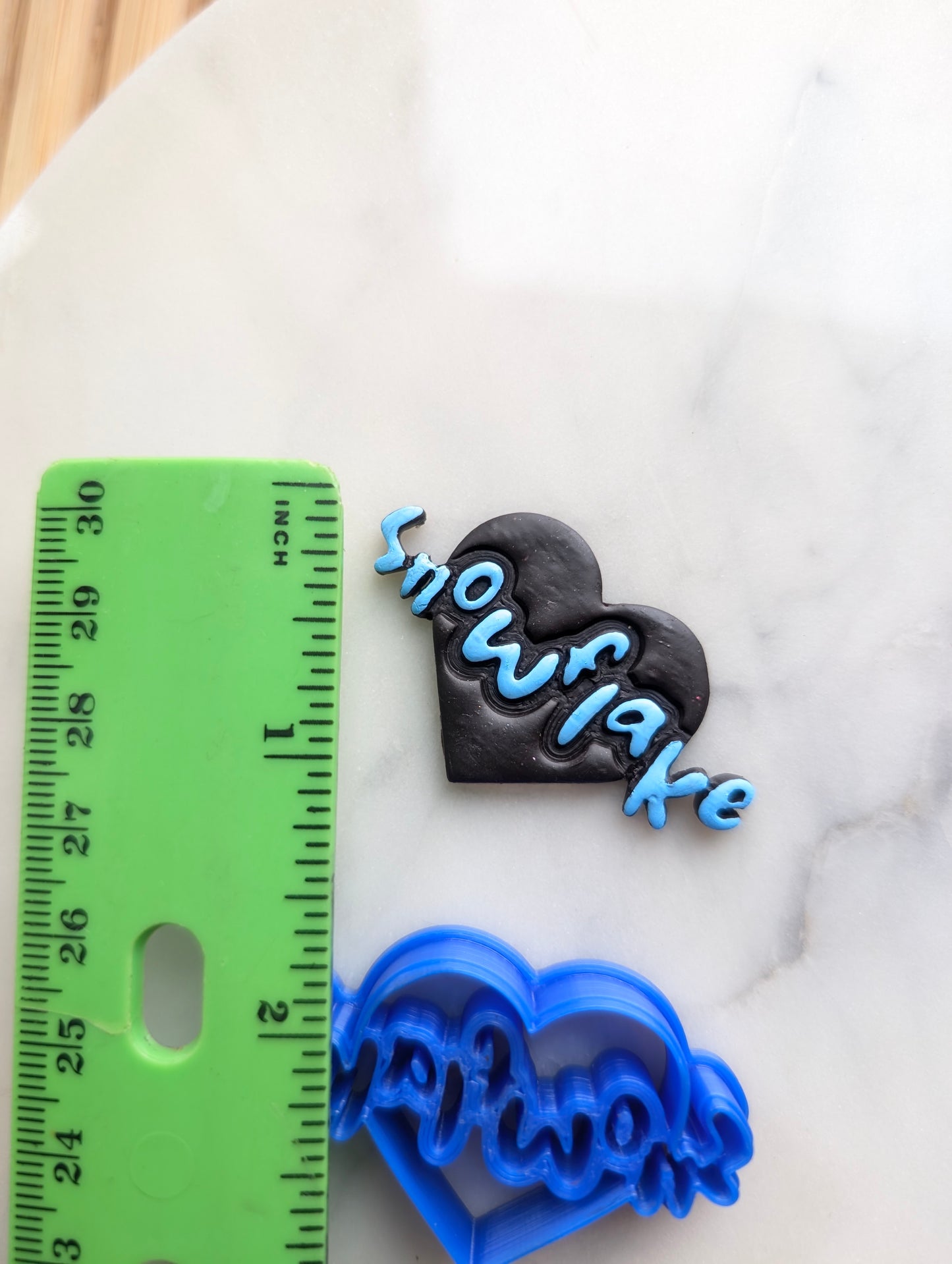 Snowflake Heart Sharp Clay Cutter