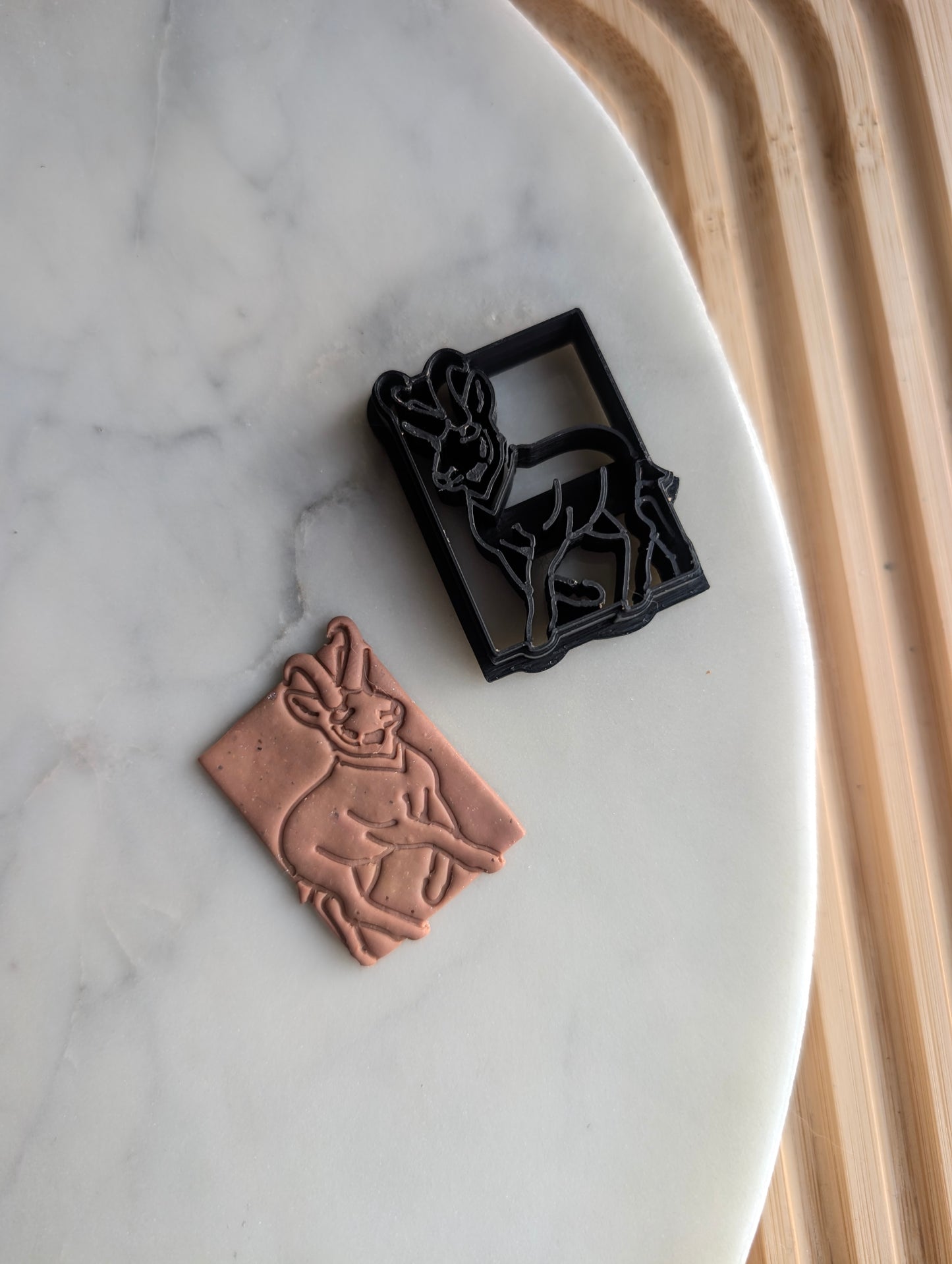 Pronghorn Antelope in Square Sharp Clay Cutter